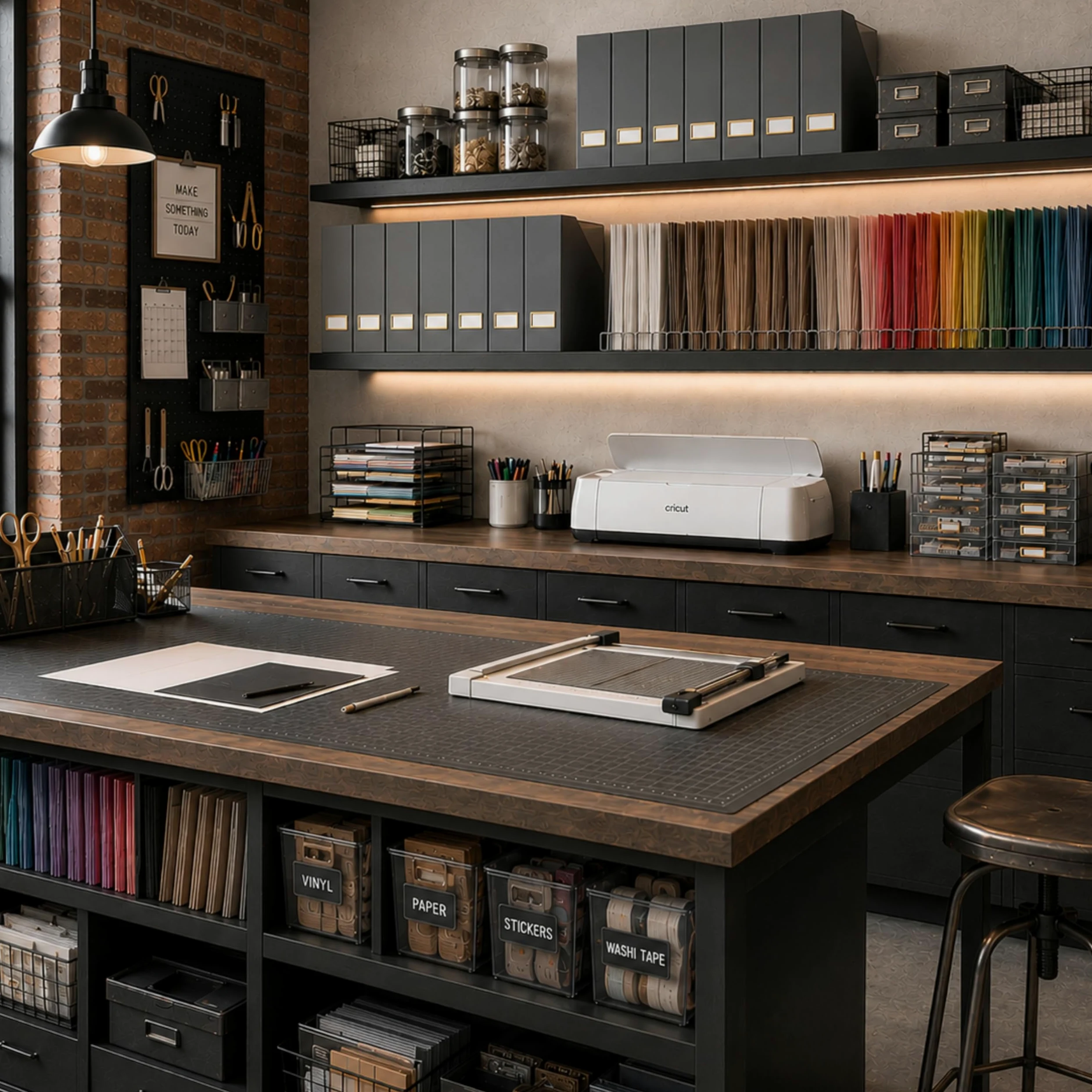Blu Monaco Set di 6 portariviste pieghevoli grigi con porta etichette dorate, eleganti scatole per documenti per scrivania, libreria o organizzazione in classe