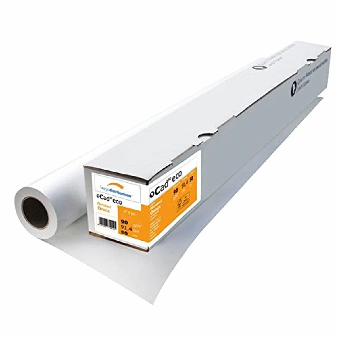 Burgo 175 Carta Plotter Cad 91.4 cm 50 M 80 G/Mq Confezione da 4