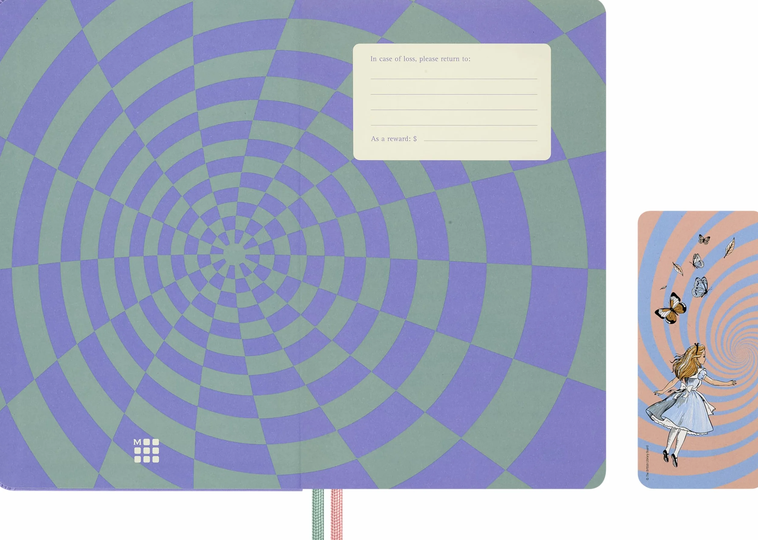 Moleskine Agenda Settimanale 18 Mesi 2026-27 Le Avventure di Alice nel Paese delle Meraviglie, con pagine a righe, Copertina Rigida e Chiusura Elastica, Cappellaio Matto,Formato Large 13 x 21 cm