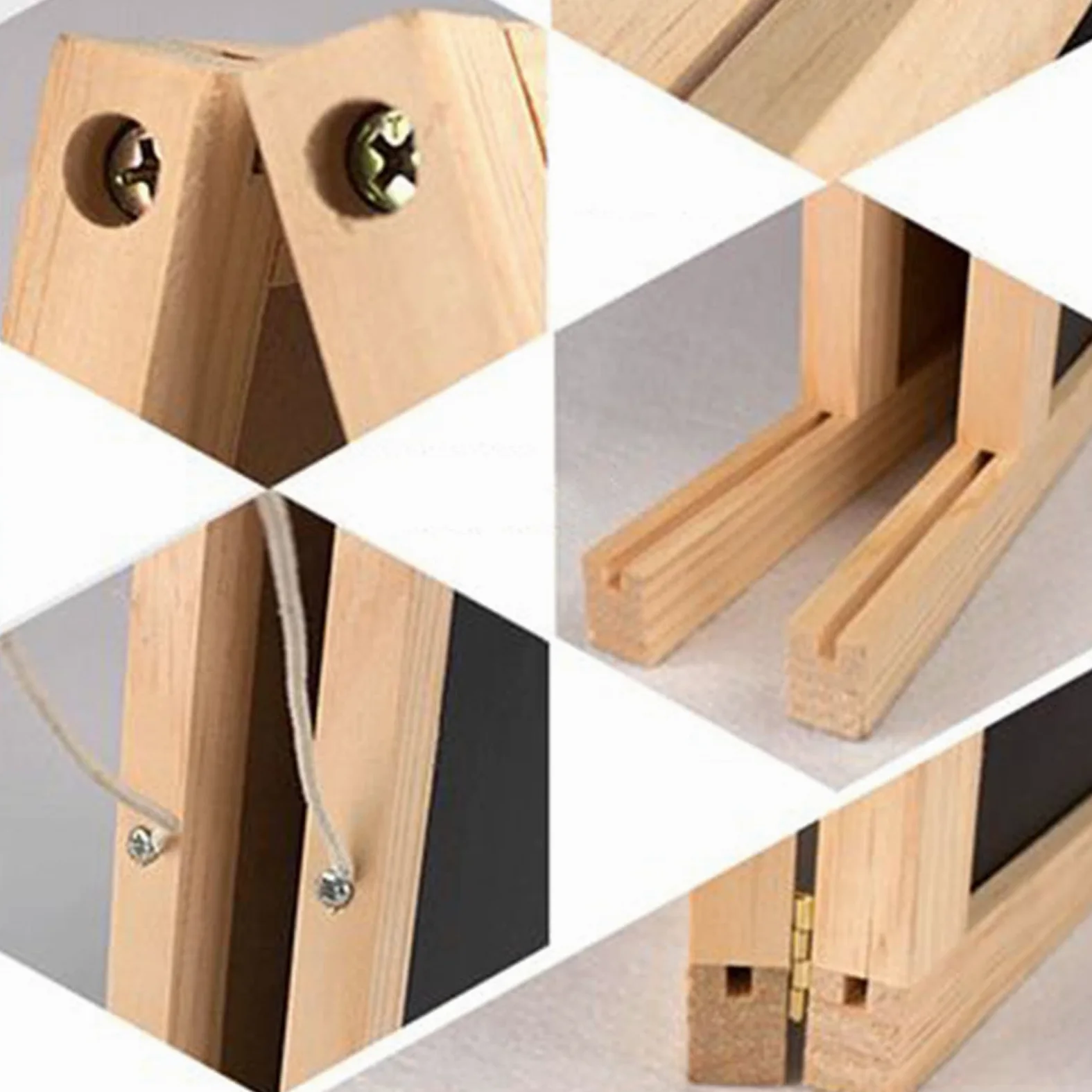 Lavagna Piccola da Tavolo Insegna A Doppia Faccia in Legno A-Frame Lavagna Lavagna Decorativa Lavagna per Menu per Matrimoni, Bar, Affari (Size : 25x40cm)
