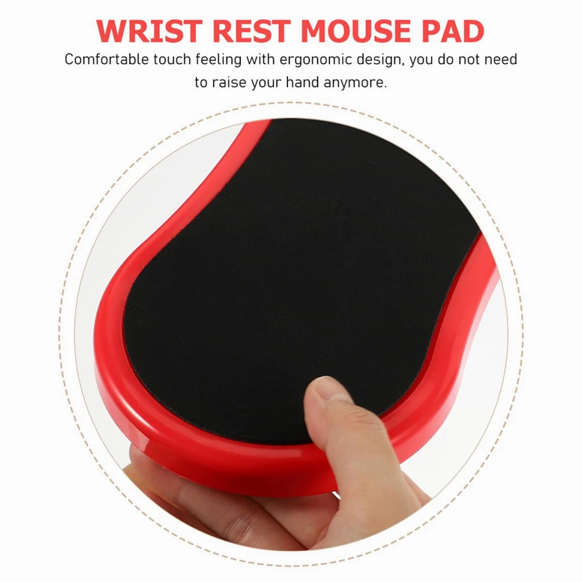 Ciieeo Poggiapolsi Facile da Installare da 2 Pezzi in Gomma e Cotone Scrivania Supporto Ergonomico per Braccio e Polso per Casa e Ufficio