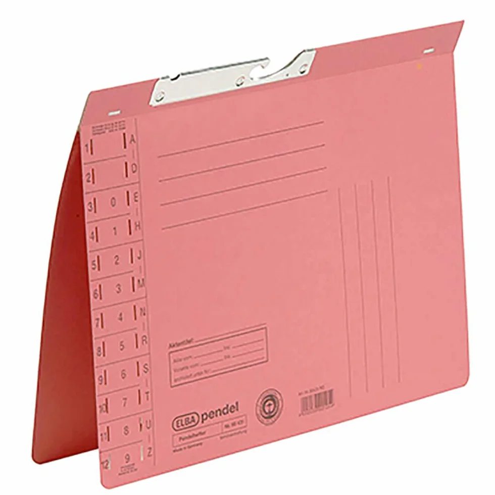 ELBA Cartella sospesa DIN A4, in cartone manila, 320 g/mq, rosso