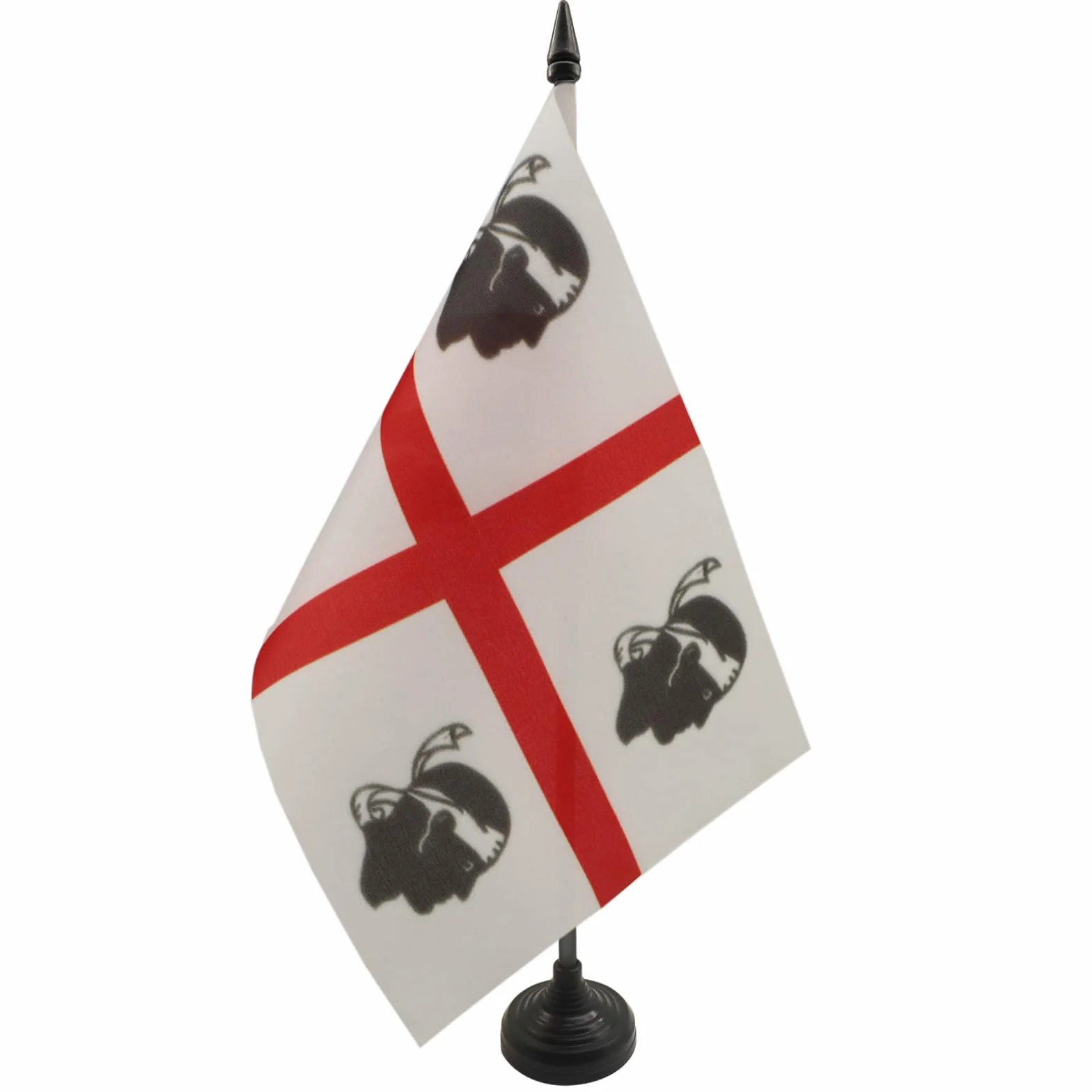 AZ FLAG Bandiera Da Tavolo Sardegna 21x14 cm - Piccola Bandierina Sarda - Italia