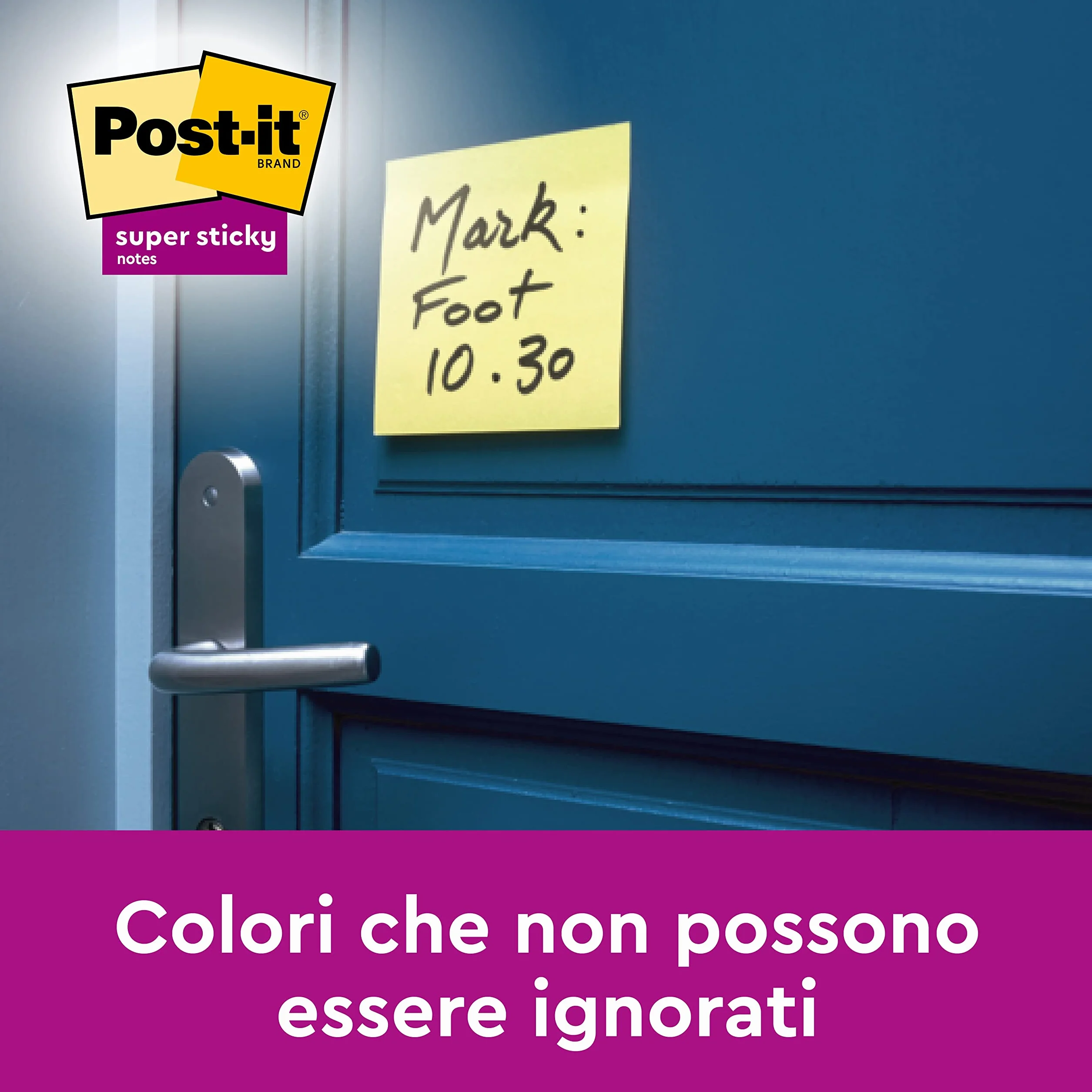 Post-It Foglietti Super Sticky Giallo 76x127mm 90 Fogli 4+2 Blocchetti