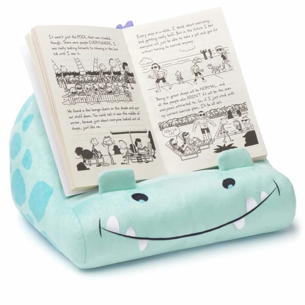 Leggio in tessuto per bambini Cuddly Reader Dino