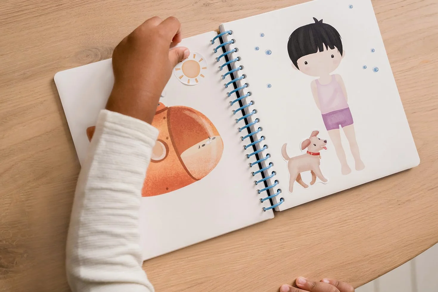 Little Dutch Libro con adesivi Dress me up Jim & Friends