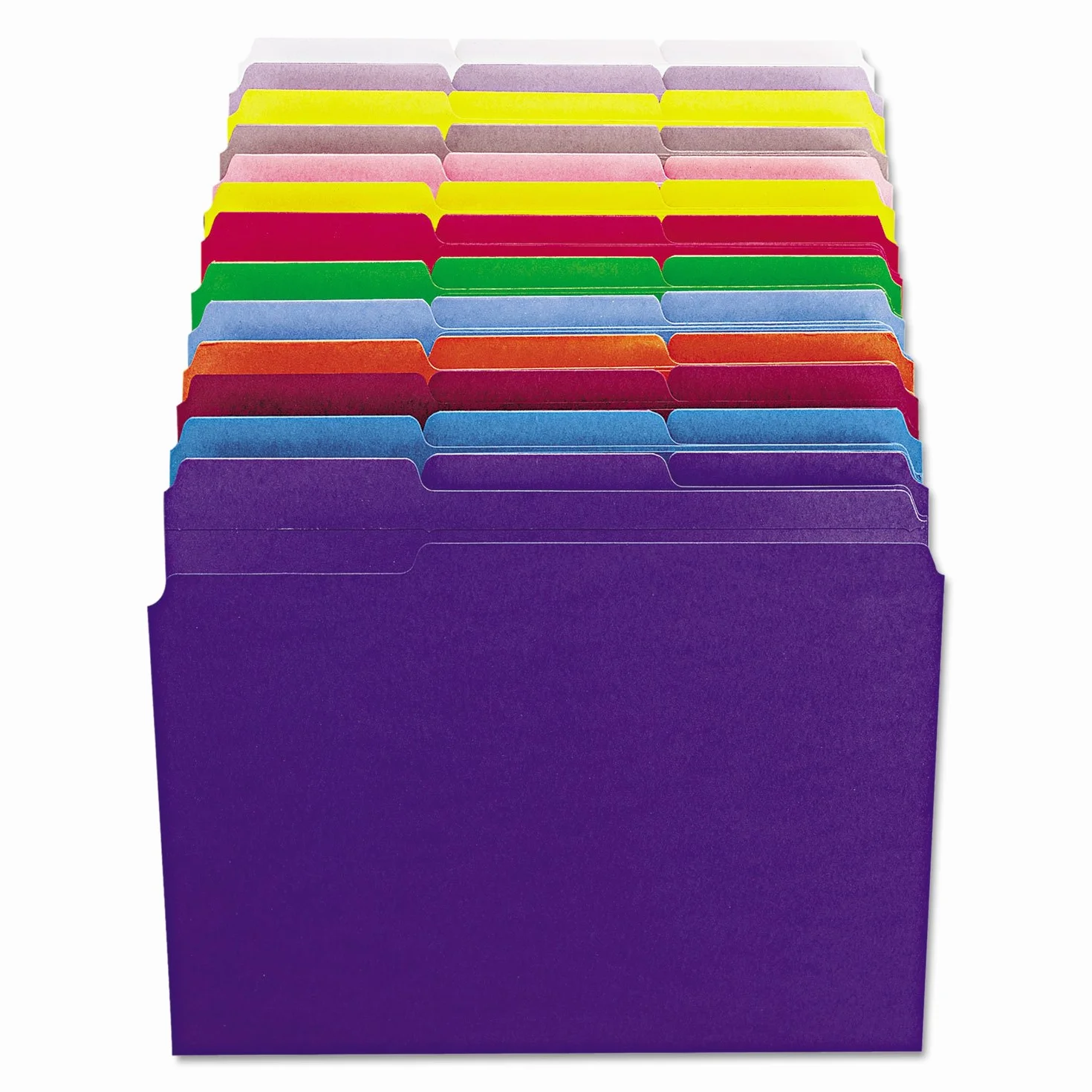 Smead Colored Folders Reinforced Tab Letter Blue Plastica Blu cartella