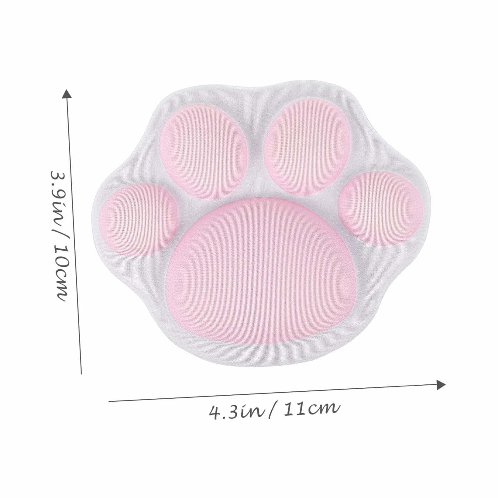 NUOBESTY 3pezzi Poggiapolsi Per Mouse Silicone Morbido Forma Di Zampa Di Gatto Design Antiscivolo Per Ufficio e Home Office Carino Per Donne e Amanti Degli Animali