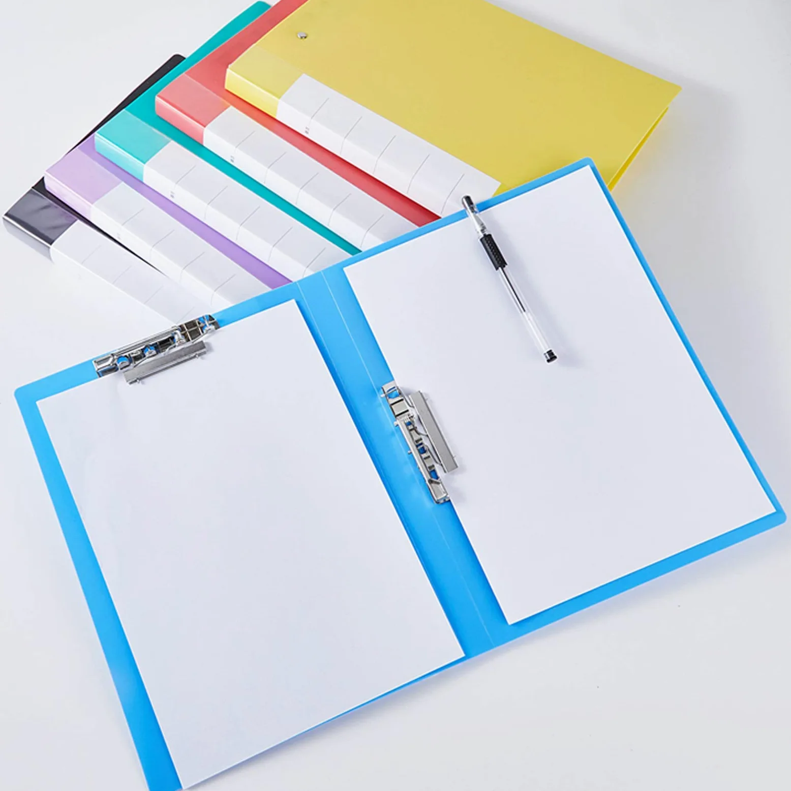 Portablocco Segnala in plastica Presentazione Cartella Dati Organizzazione Appunti Appunti A4 e Lettera Binder Dimensione per Resume/Meeting/Intervista (10 Confezioni) Clipboard Portablocco