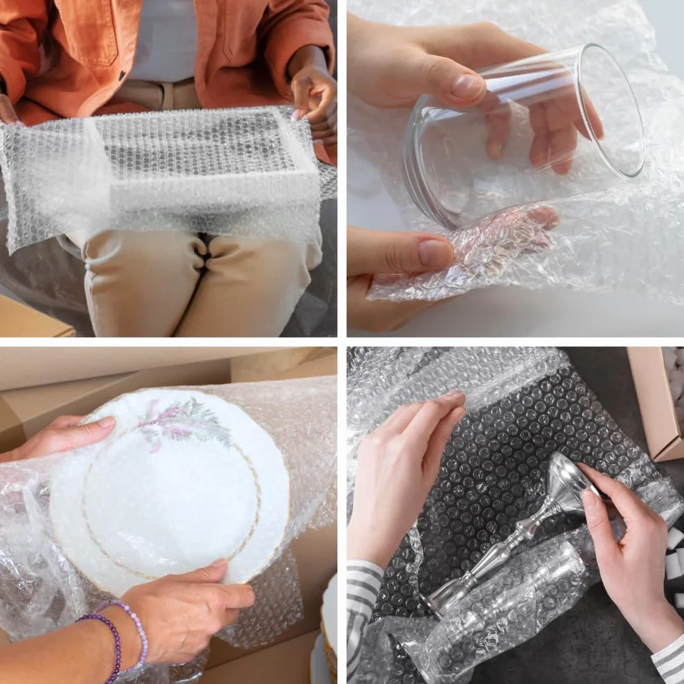 Pluriball Imballaggio 1x100mt 55gr/mq Plastica con Bolle per Protezione Oggetti