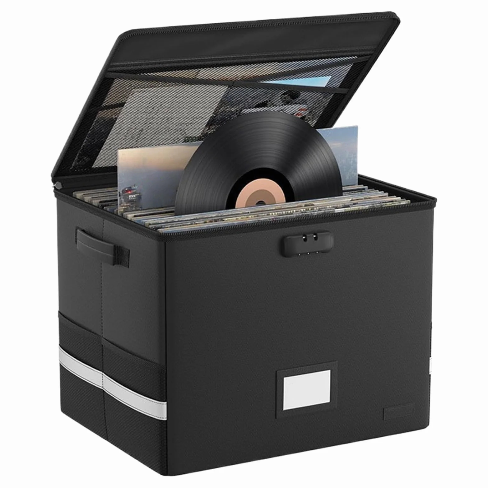 Salva Scatola Di Stoccaggio - Crate Di Registrazione | Organizzatore Del Titolare Di File | Portatile Album Portatile Risparmio Di Spazio Con Coperchio E Maniglie | Organizzatore Ignifugo Rés
