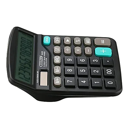Calcolatrice Calcolatrice Calcolatrice finanziaria da tavolo Calcolatrice solare Batteria 2 in 1 Doppia alimentazione Pulsanti grandi di base Display grande a 12 cifre Calcolatrice da tavolo Fornitur