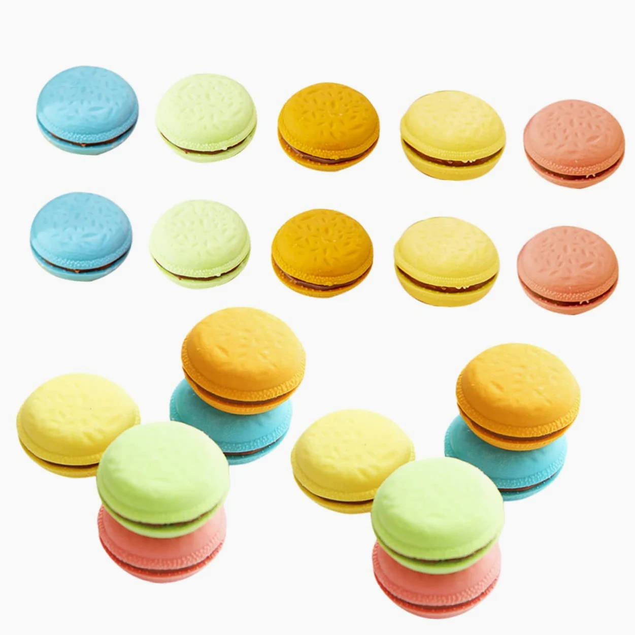 Lurrose 3 Set Gomma Macaron Gomme Da Cancellare Gomma Per Di Sabbia Evidenziatore Cancellino Magnetico Per Lavagna Bianca Cartone Animato Da Cancellare 4 Scatole*3