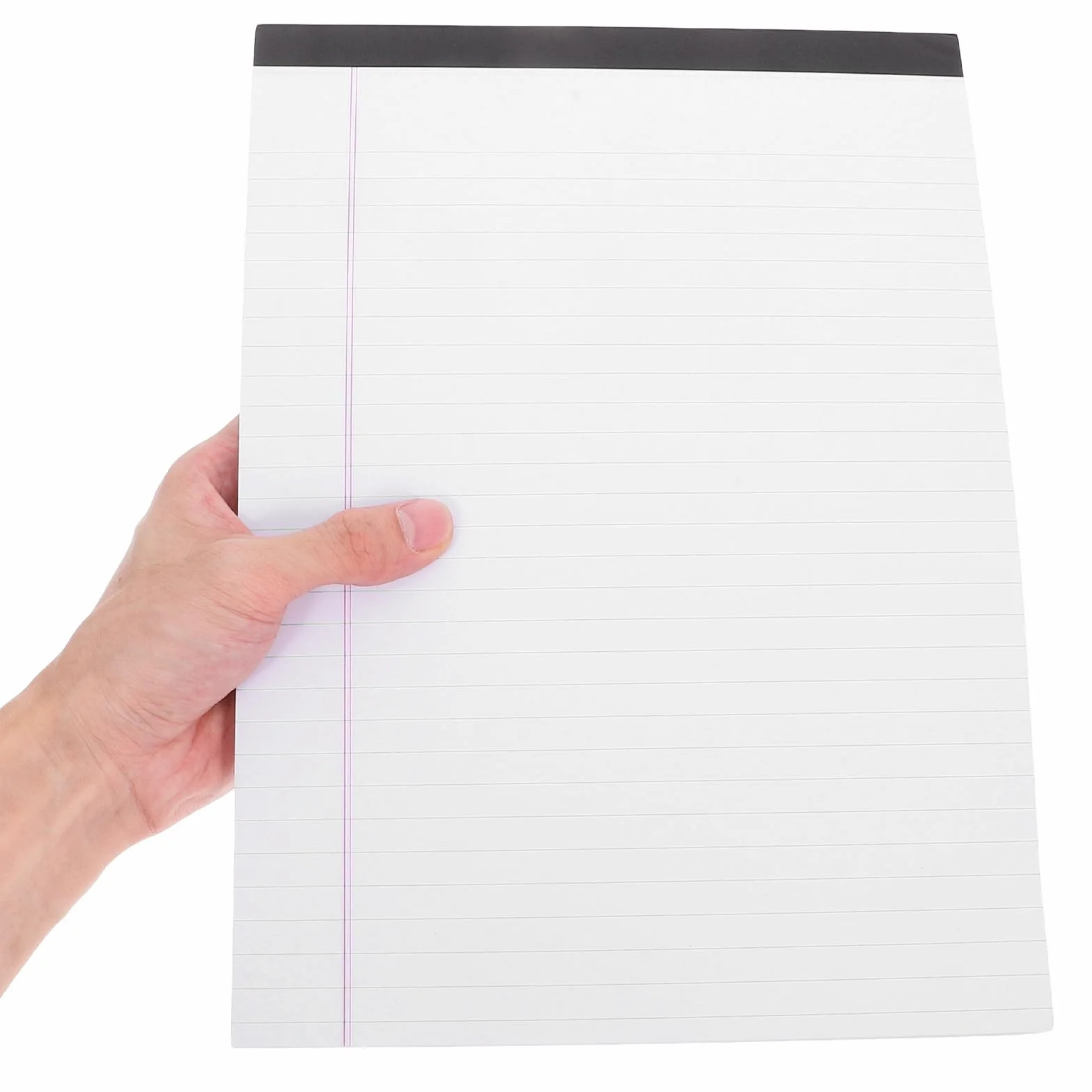 Beavorty Blocco Note Legale Stampa Singola Carta Bianca 4 Pezzi A4 Righe Larghe Facile da Strappare per Scuola e Ufficio Studenti
