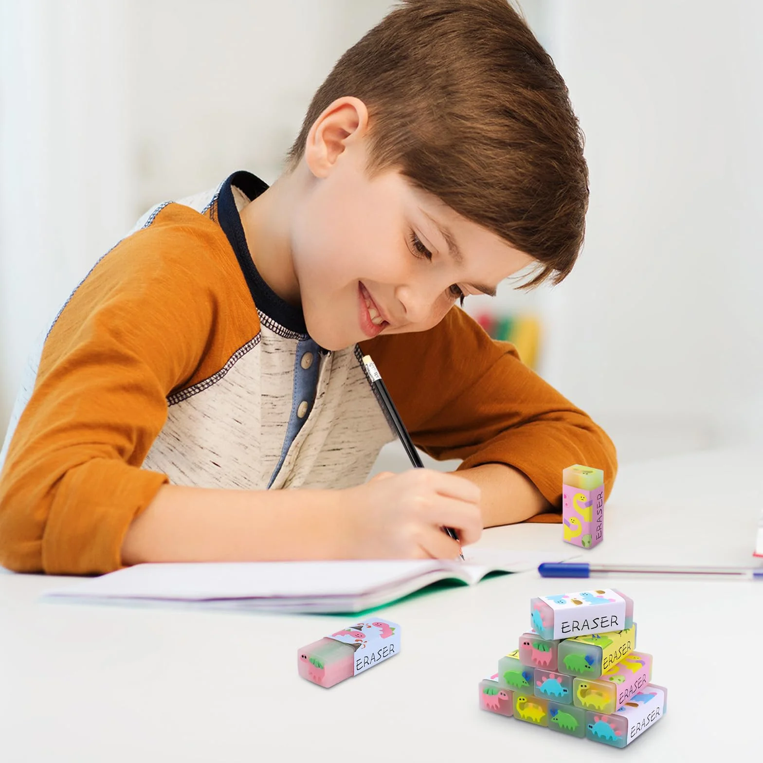 Gomme 24 Pezzi Colorate per Disegno Scuola Ufficio Regali Bambini