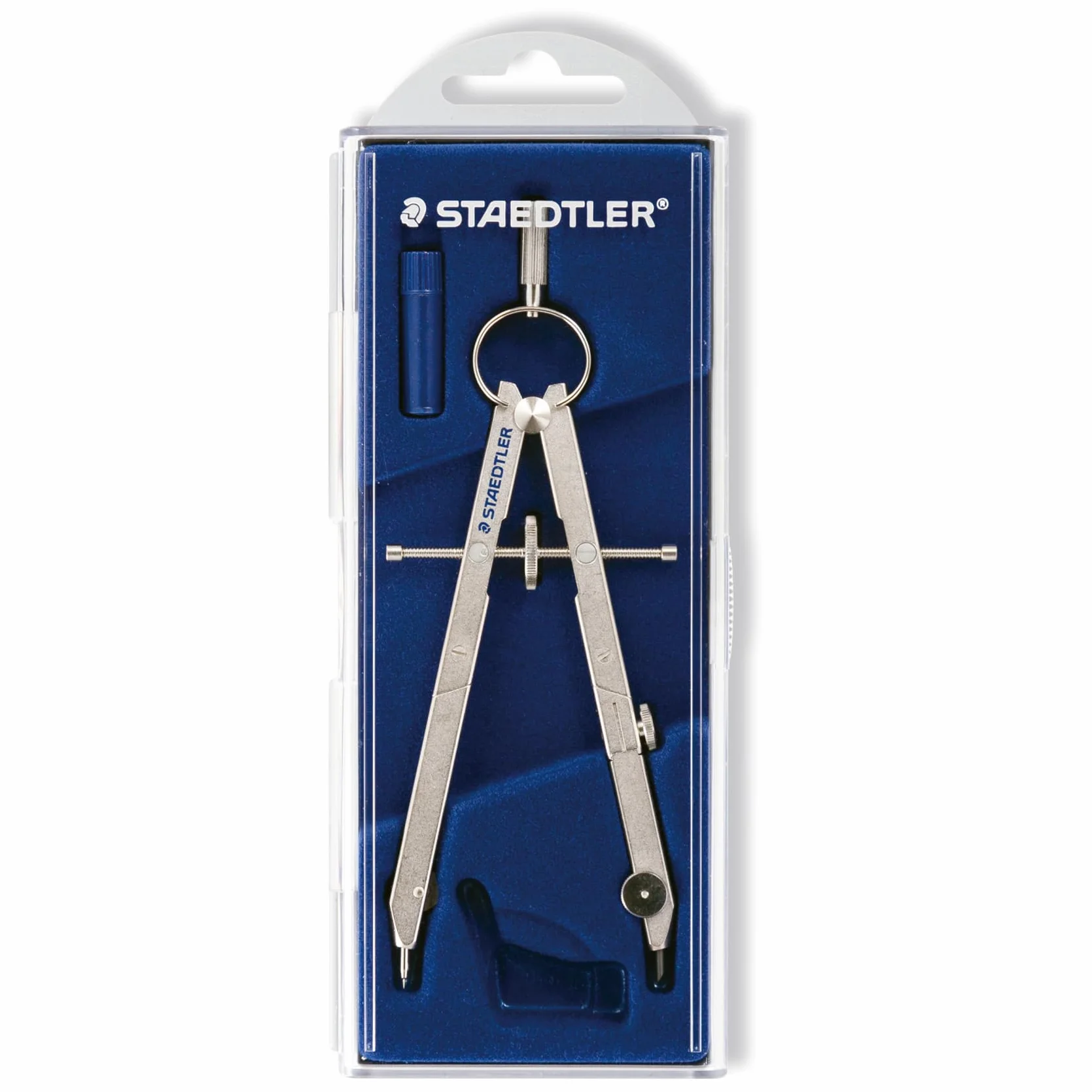 Staedtler Mars comfort 551 01, set compasso di precisione Con elemento cavo/adattatore universale/cassetta portaricambi