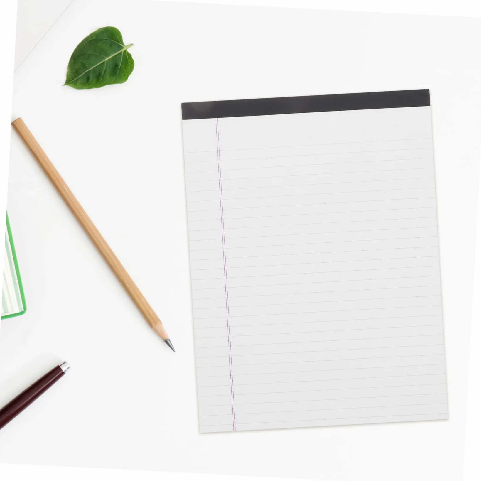 Blocchi Note Legali Righe Larghe A4 Bianche 4 Pezzi | Carta a Strappo, Stampa su Lato, per Scrittura a Scuola, Formato Portatile