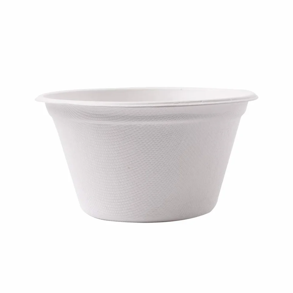 Ciotole Bionic 360 Ml Ø 11,6 x 6,3 cm Bianco Bagassa - 50 Pezzi