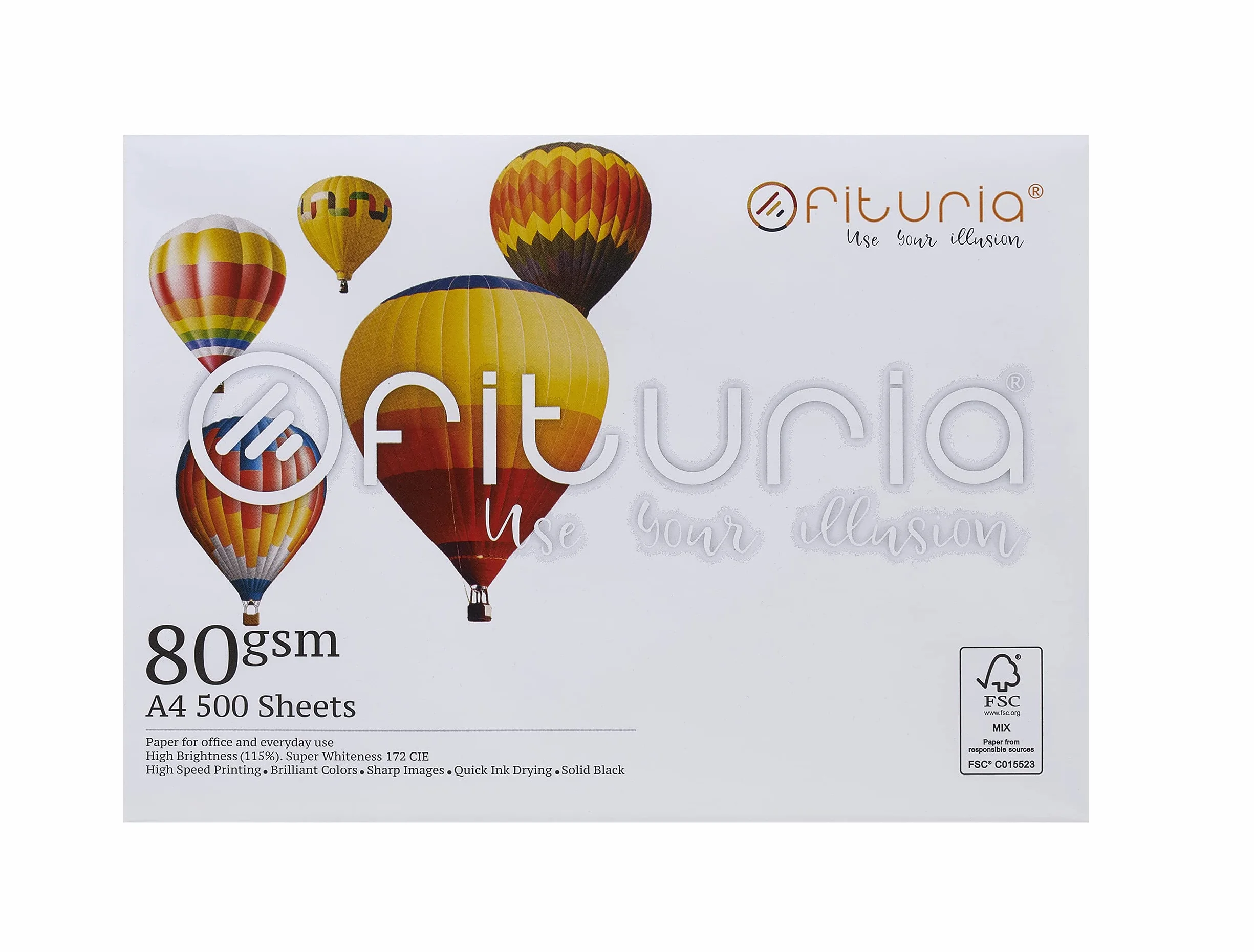 OFITURIA Carta multiuso A4 80 gms 500 fogli