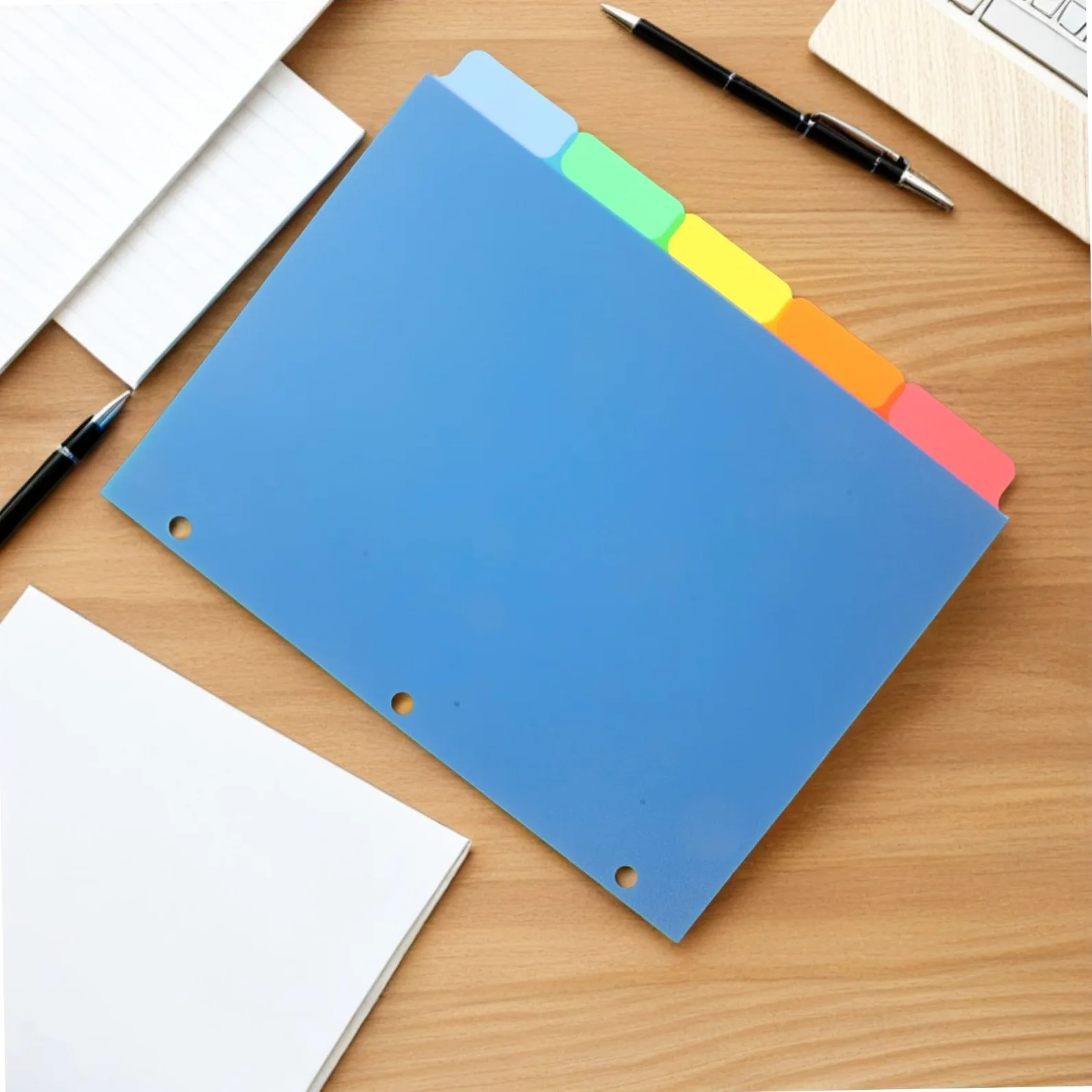 SHINEOFI 20pezzi Divisori in Plastica per Raccoglitori con Linguetta Colorata Vuota per Scrivere per Quaderni Anelli Divisori Linguetta Riutilizzabili per Ufficio Casa e Scuola