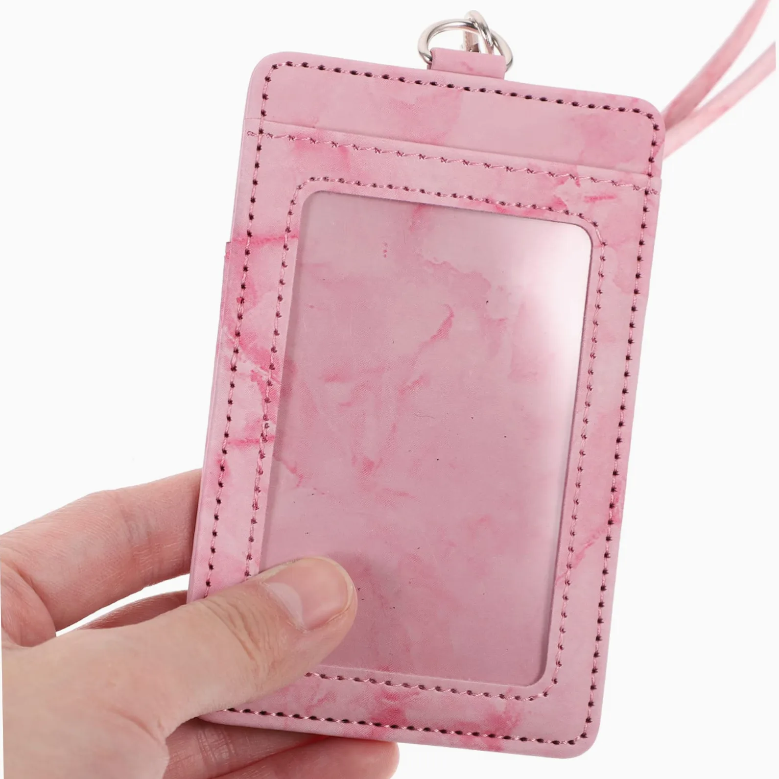 STOBOK 5sets Porta Badge Con Laccetto Copertura Id Retrattile Trasparente Per Lavoro Scuola e Eventi Di Ottimo Per Carte Di Identità Pass e Badge Professionali