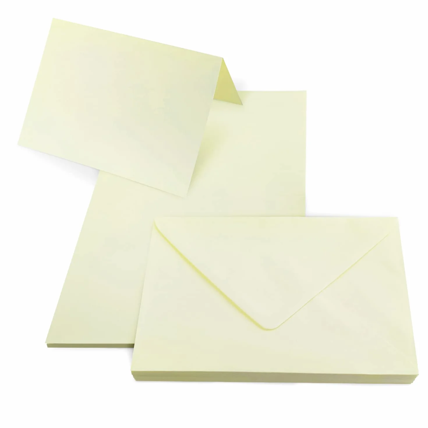 Rainbow Netuno 25 biglietti pieghevoli formato B6 12,5 x 17,5 cm carta colorata crema con buste set creativo