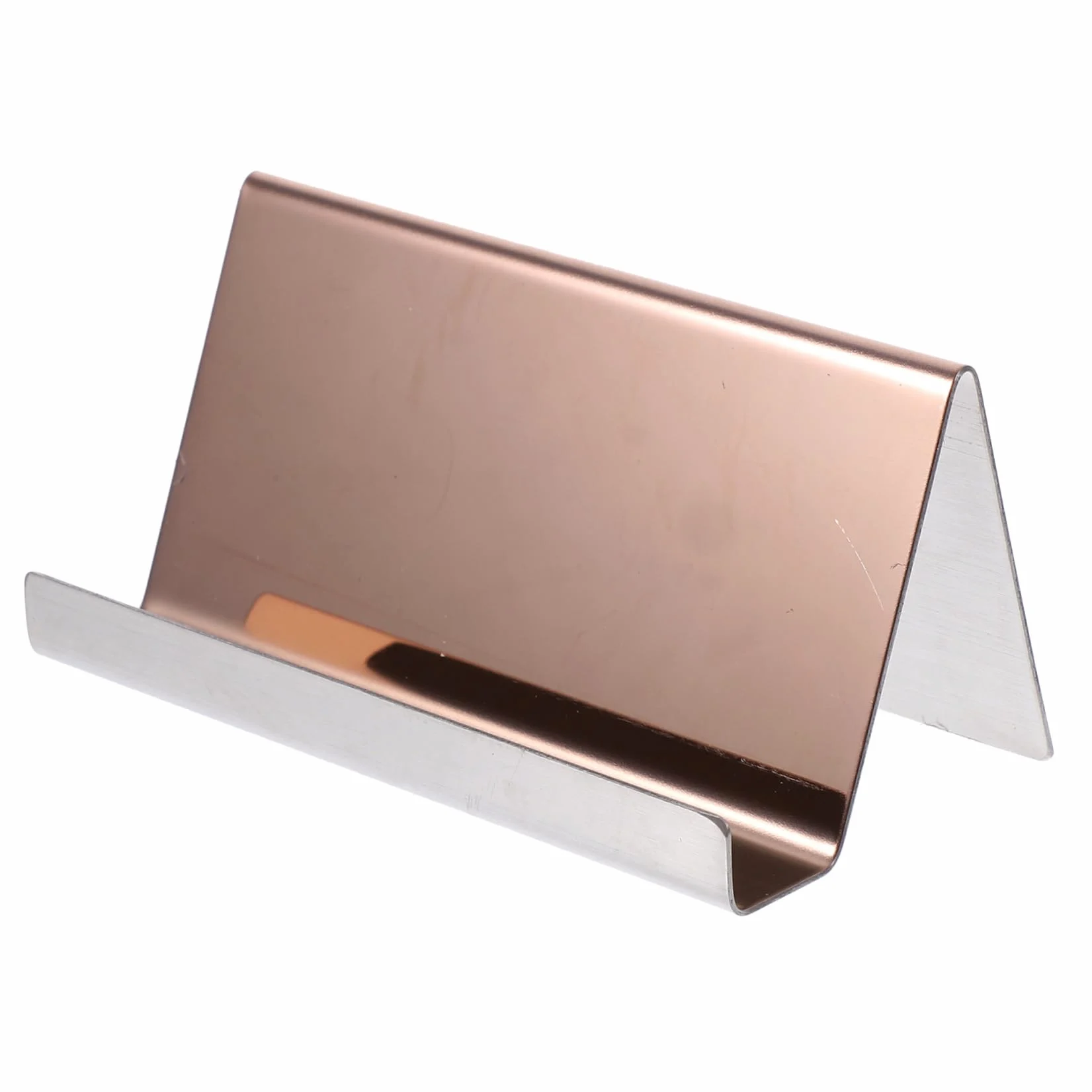 Artibetter 4 Pezzi Biglietti Visita Inossidabile Espositore per Carte Scrivania Design Elegante e Compatto per Ufficio e Ricezione Confezione