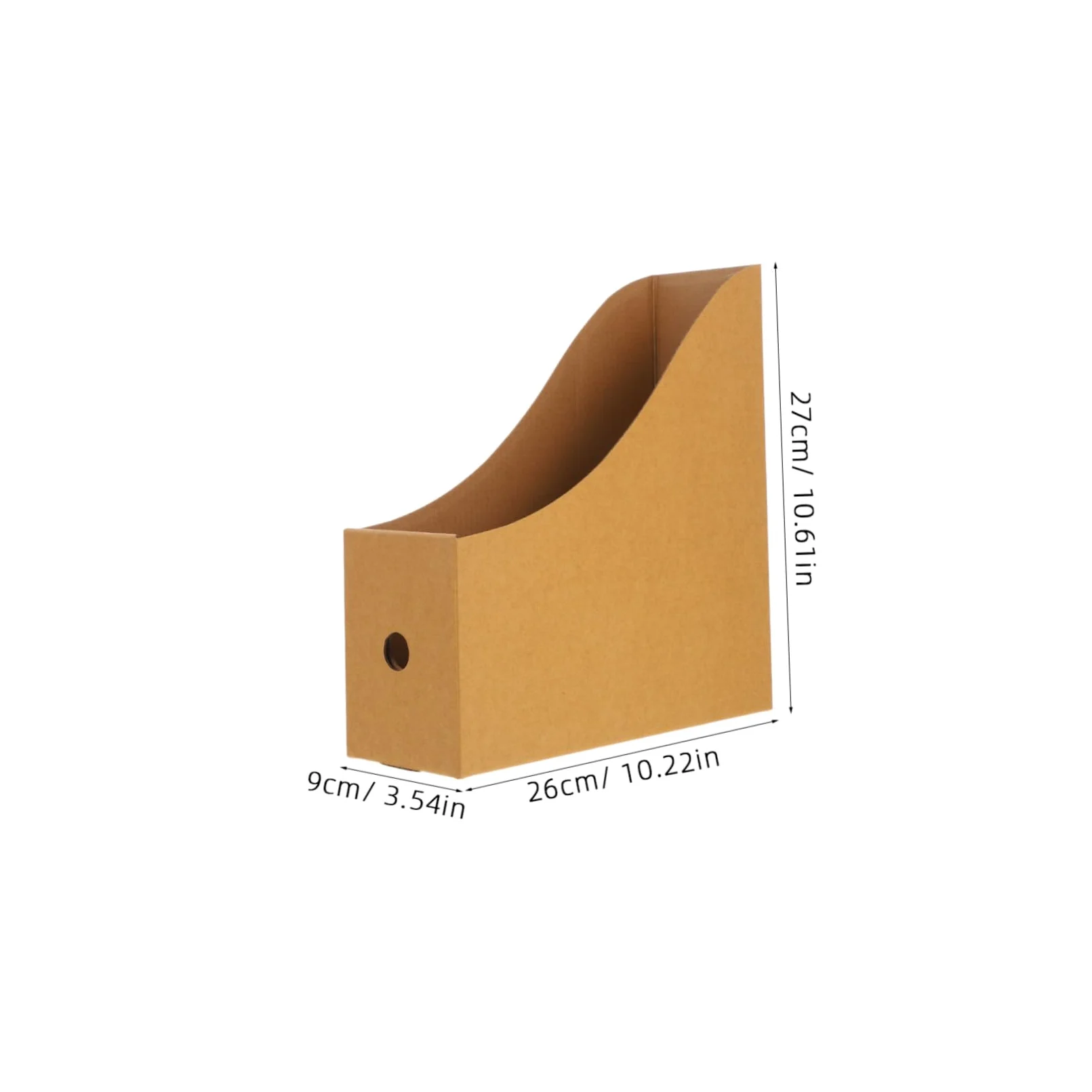 STOBOK 8pezzi Forniture Per Ufficio e Cancelleria Porta Riviste Portadocumenti in Carta Kraft Organizer Da Scrivania Scatola Portadocumenti Contenitori Per Libri Organizer Per Conservazio