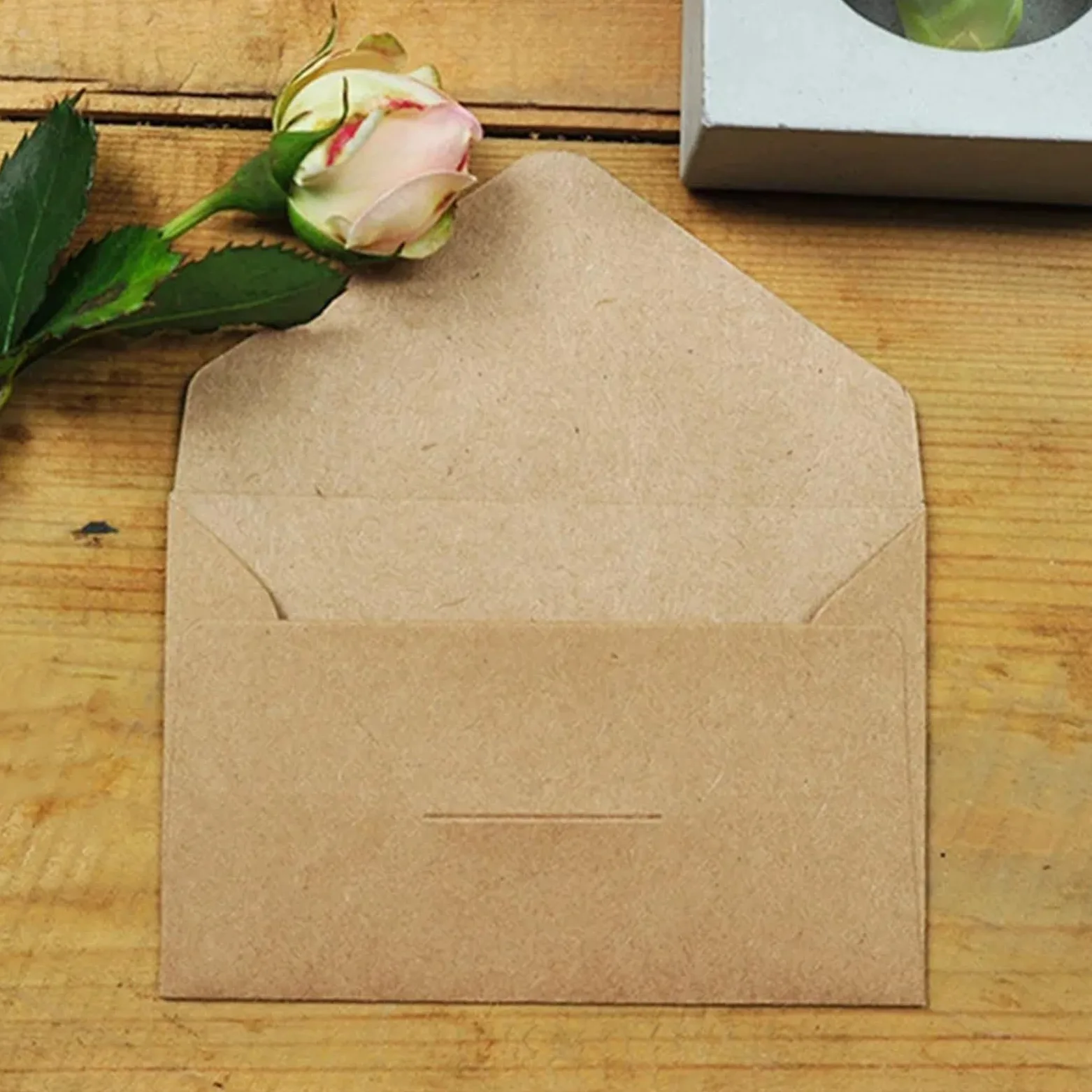 25 buste con finestra for lettere, confezione fatta a mano fai da te, carta bianca, cartolina retrò, busta regalo for invito a nozze Per Inviti(Black)