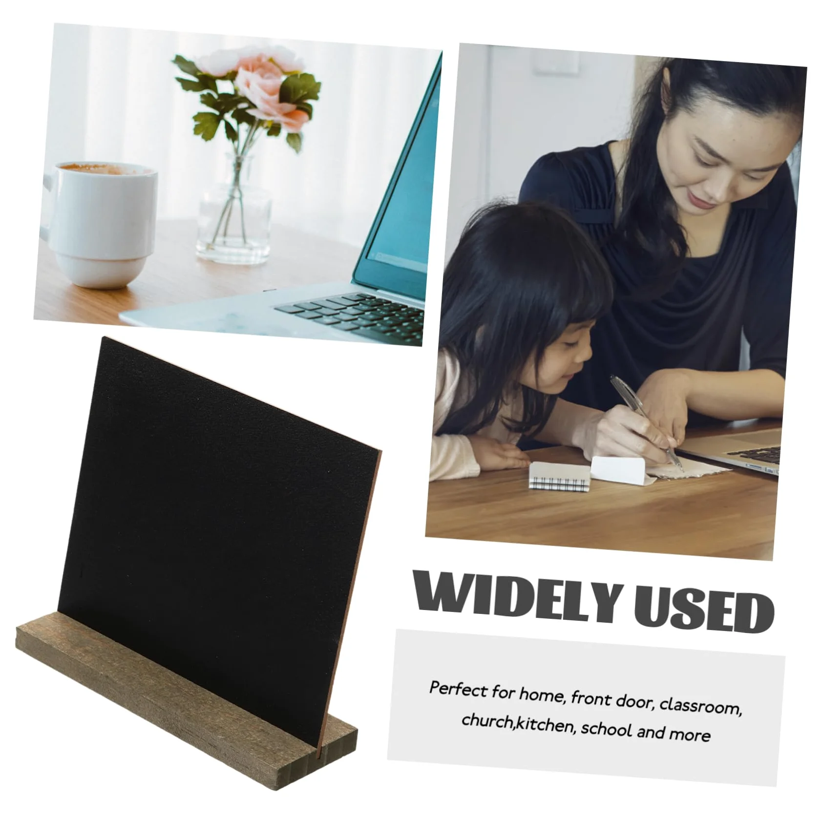 NUOBESTY 10pezzi Lavagna Decorativa in Legno Mini Lavagna Per Appunti Fai Da Te Bacheca Personalizzabile Per Porta e Finestra Per Casa Scuola e Ufficio