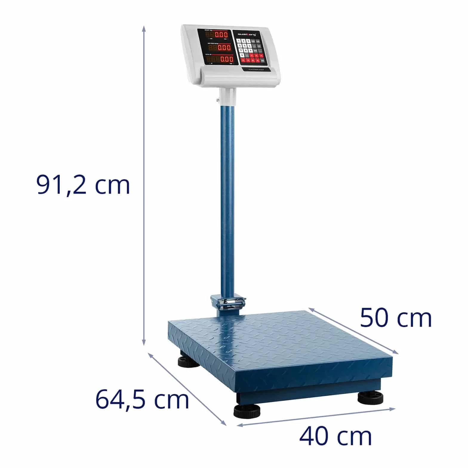 Steinberg Systems SBS-PF-300/50C Bilancia a piattaforma Pesapacchi Professionale 300 kg 50 g Acciaio Inox 230 V