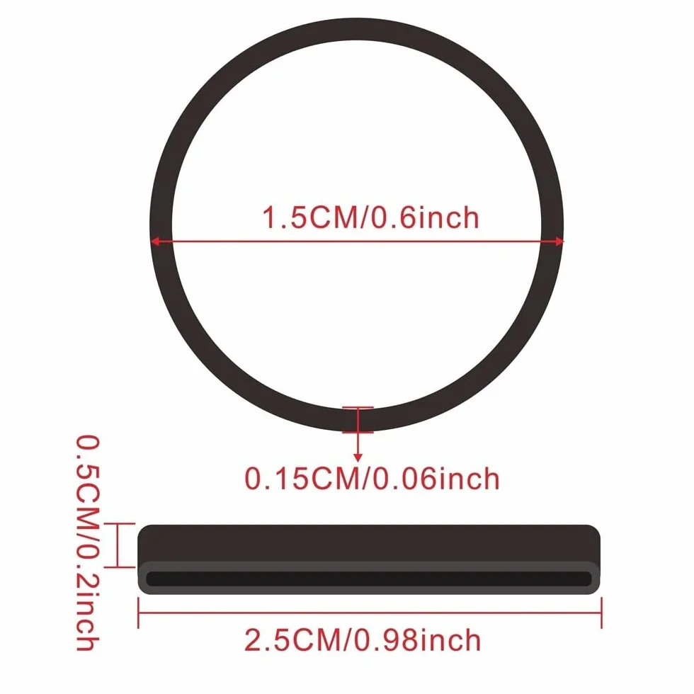 Elastici, Elastici 15x5mm Nero Confezione da 400