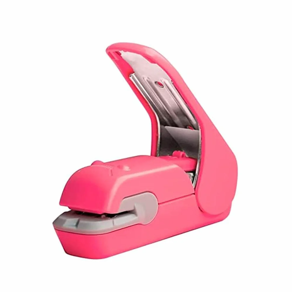 fhda Cucitrice da scrivania Senza Chiodi Mini pinzatrice Portatile per Ufficio Pinzatrice da scrivania per Compagno Desktop salvatempo