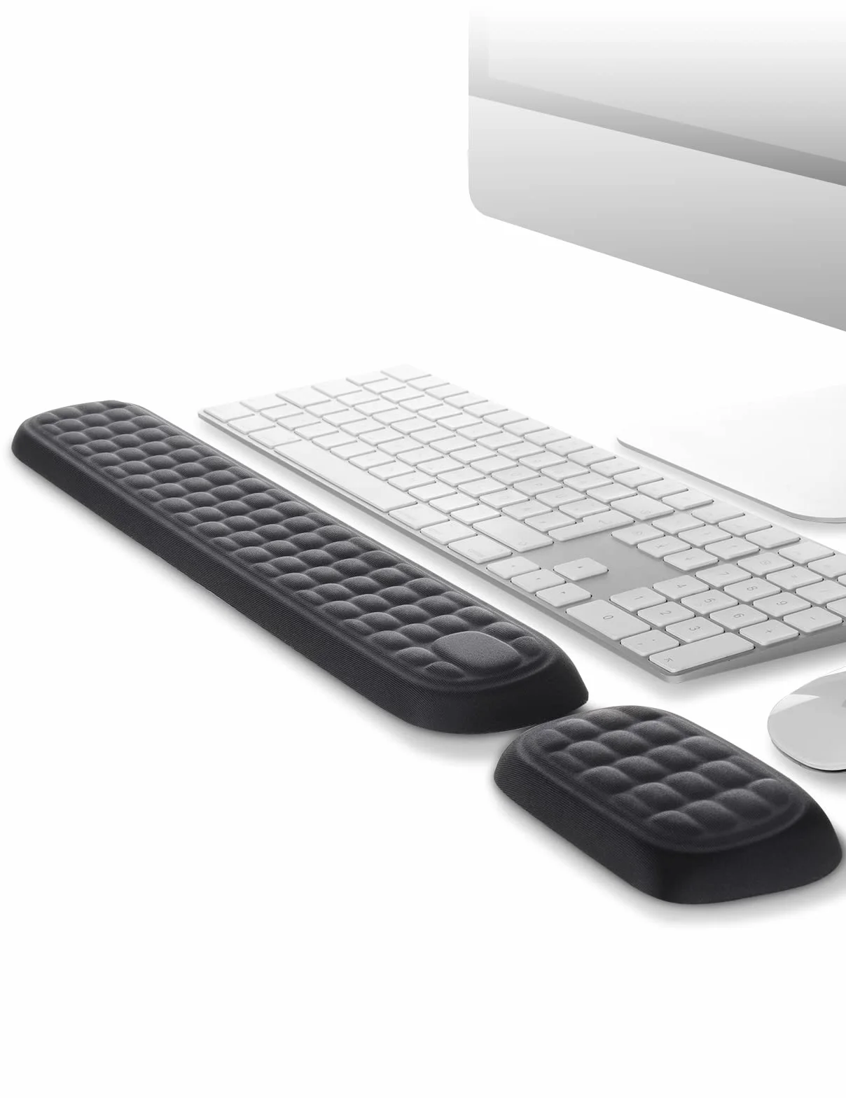 Meatanty Supporto poggiapolsi tastiera mouse memory foam ufficio computer laptop Mac