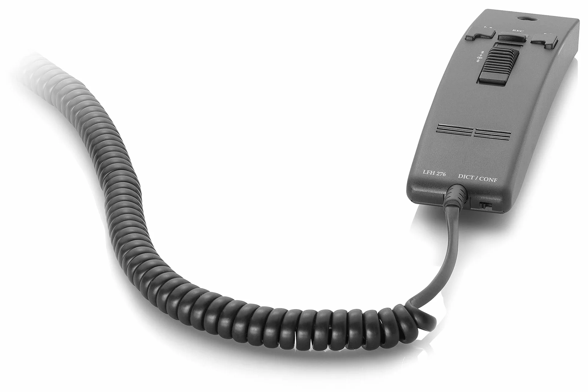 Philips LFH0276 - Microfono manuale per sistemi di riproduzione da scrivania con mini cassette LFH0725 e LFH0730, colore: Antracite