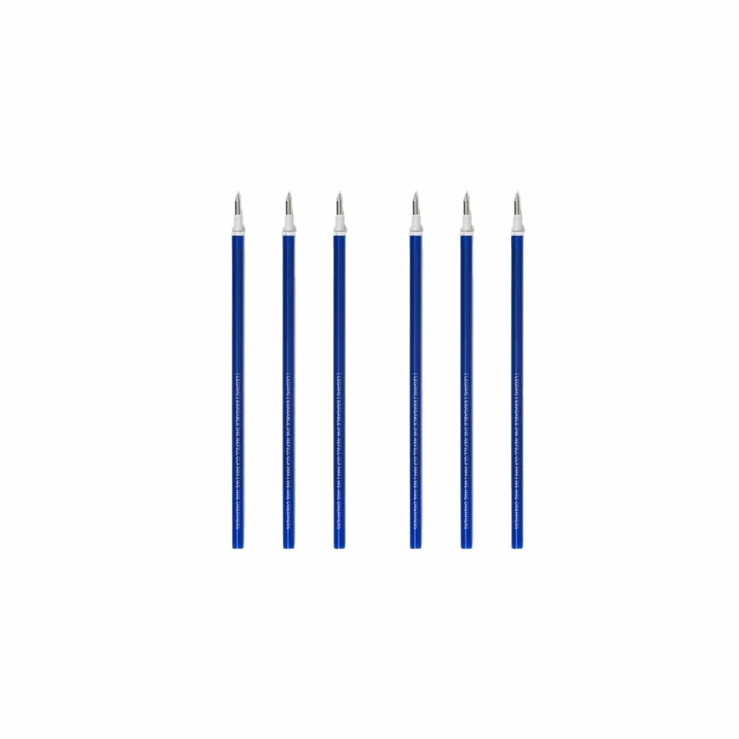 Legami Refill Penna Cancellabile, Inchiostro Blu, 3 Pezzi, 13 cm, Set di 2 Confezioni