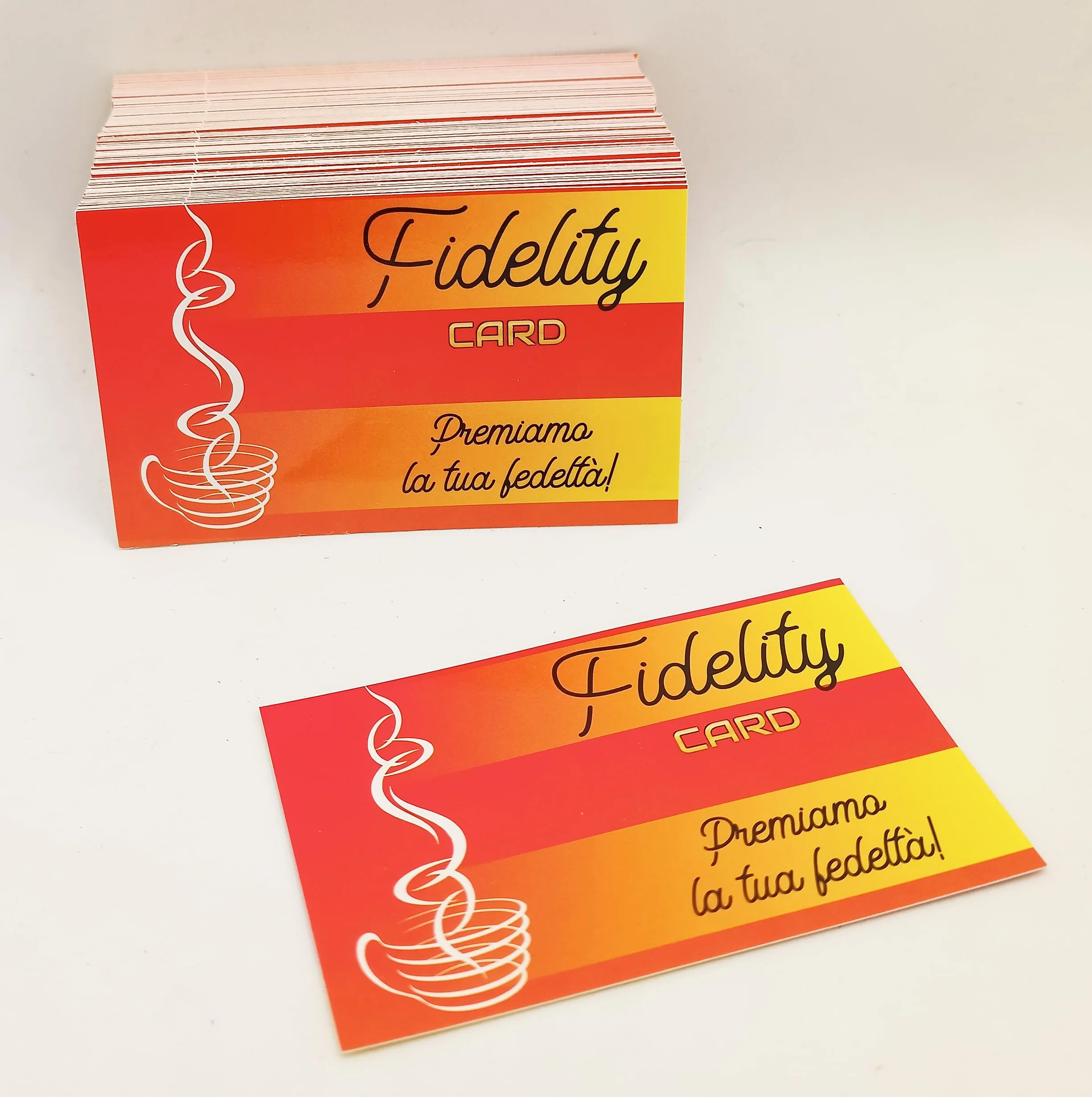 GHIBLI Tessere Fedeltà per Bar Caffetteria con 10 Caselle - Fidelity Card Caffè Omaggio Carte Punti (50)