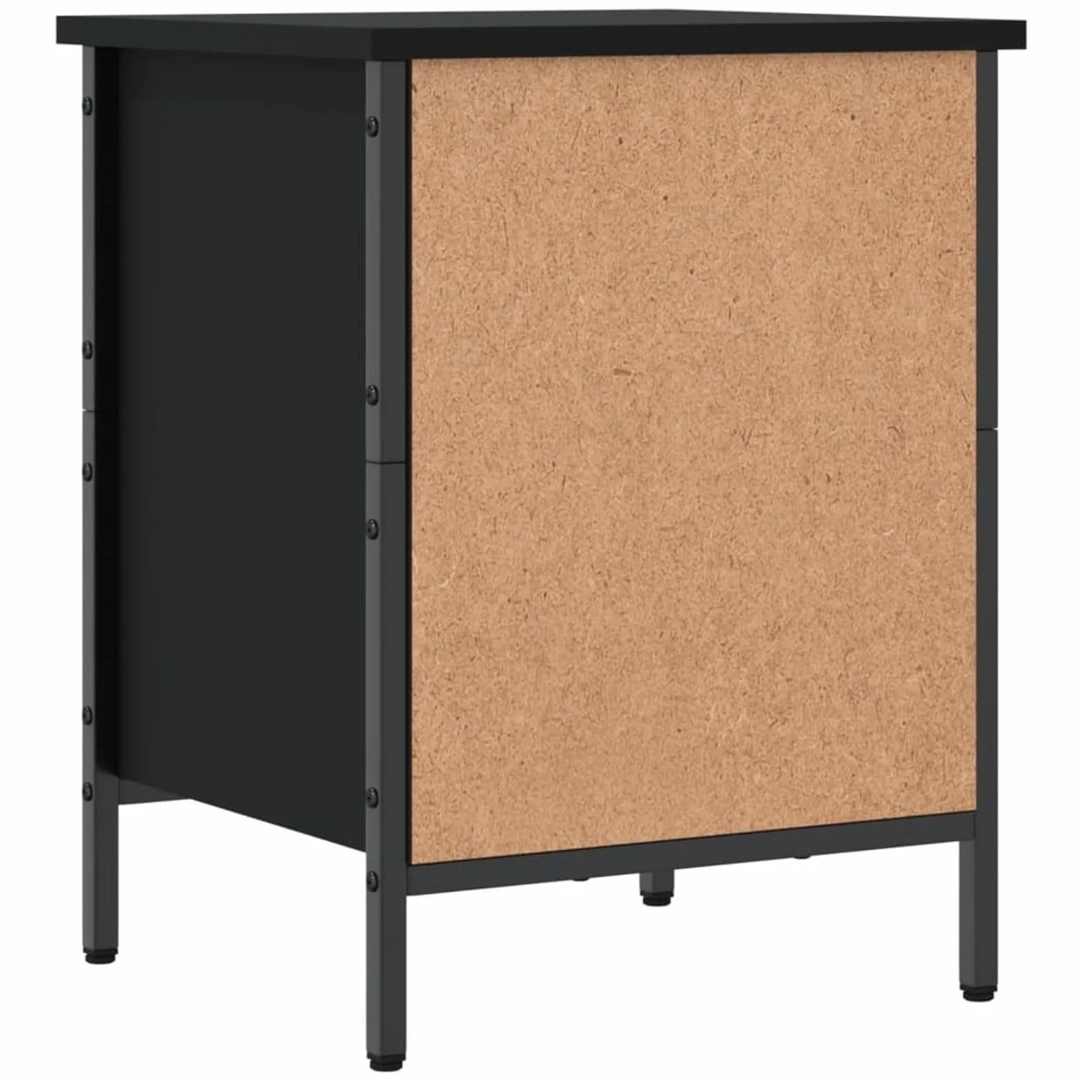 Rantry Scarpiera Nera 38x35x50 cm in Legno Multistrato, Scaffale Portascarpe Organizzatore per Scarpe Salvaspazio Stoccaggio Salva Spazio per Corridoio per Soggiorno Ufficio