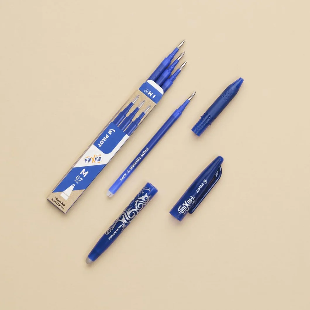 PILOT Frixion Ball Penna Cancellabile Termosensibile Blu Tratto Medio 5 Pezzi