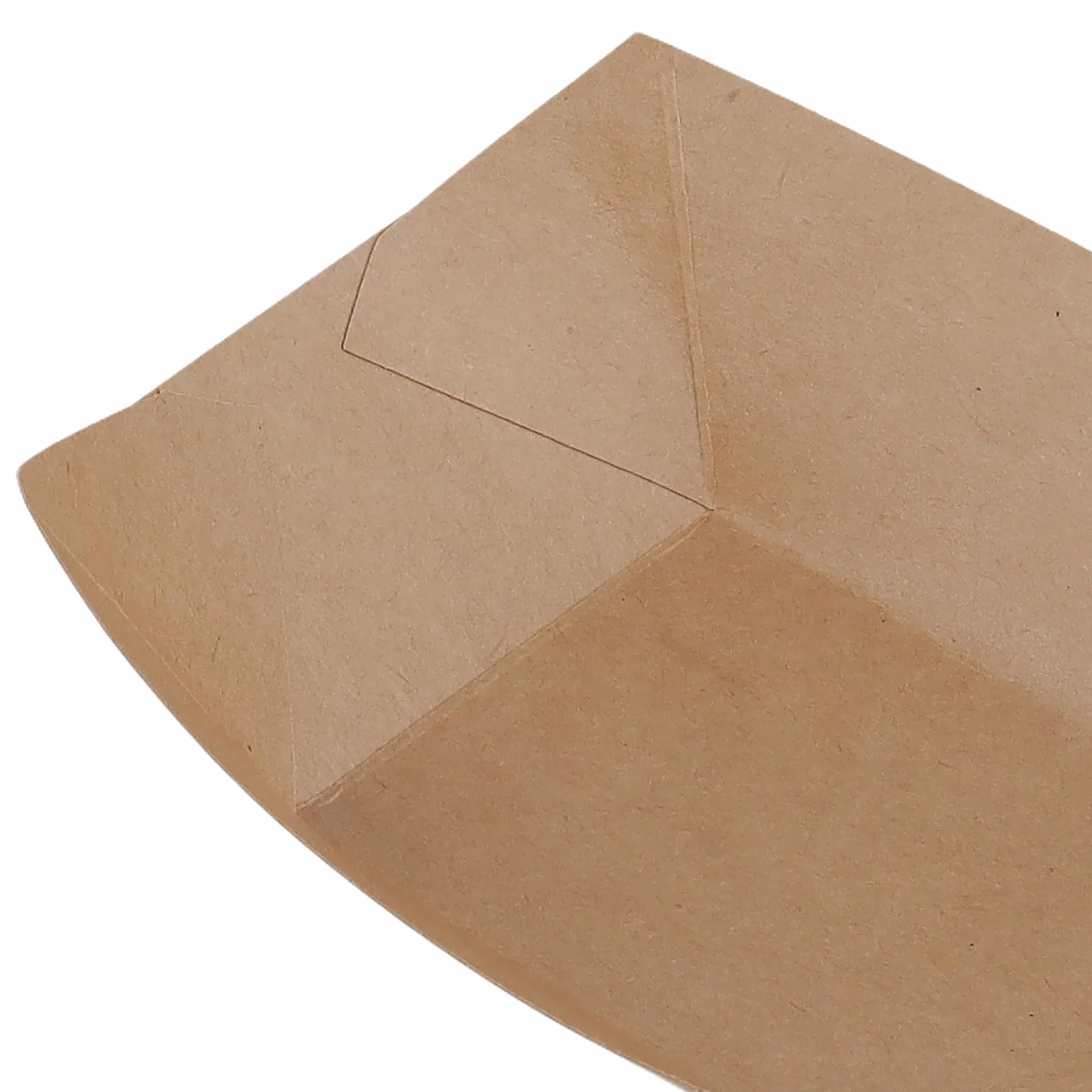 Ciotole in cartone Kraft 165 x 120 x 25 mm per patatine fritte snack finger food piatti rettangolari