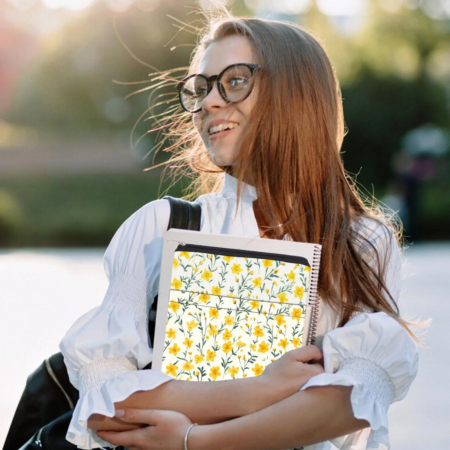 Custodia Impermeabile per Libro NICENEEDED con Cerniera, Copertina Protettiva con Tasca Frontale per Notebook