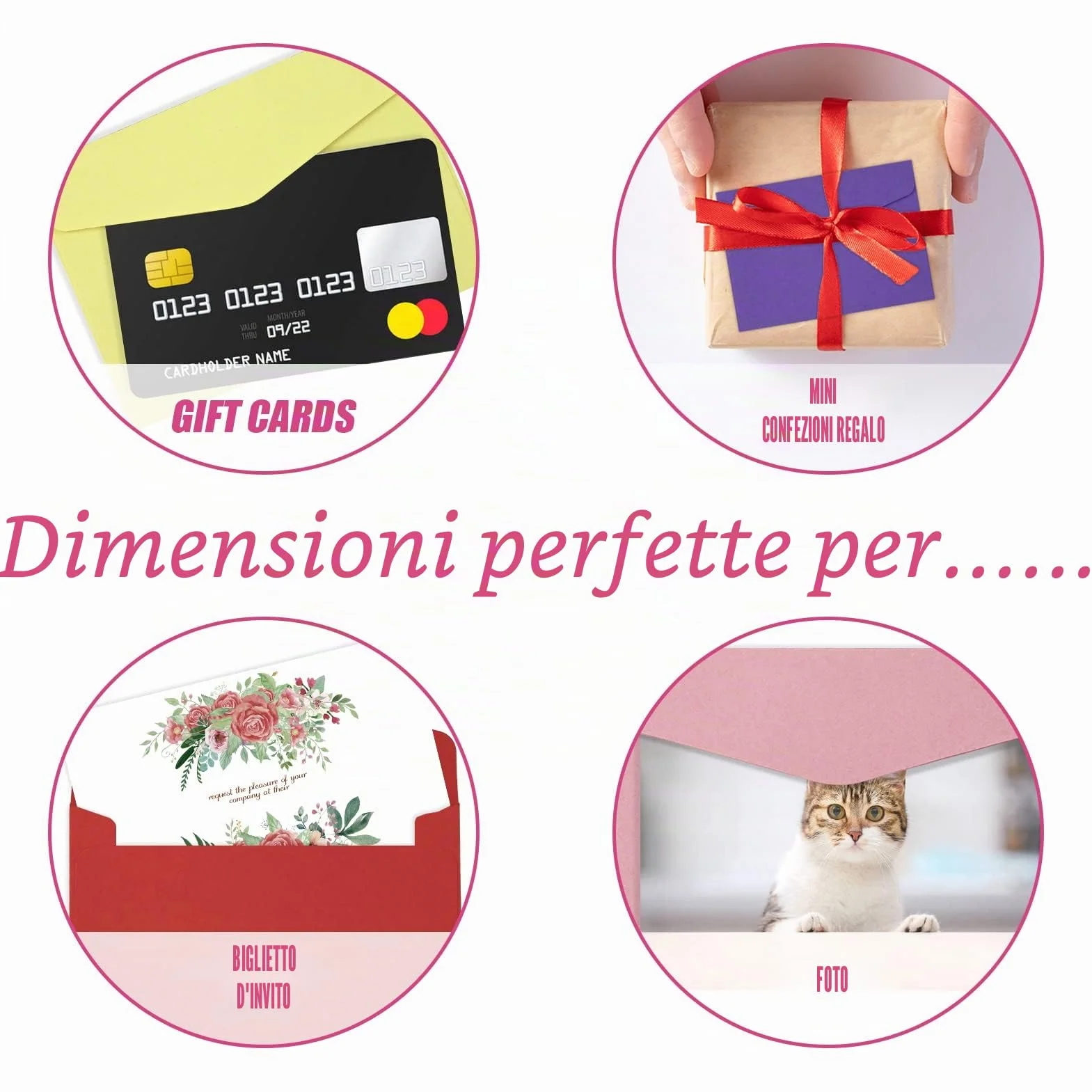 SZXMDKH 60 Pezzi Buste Colorate Mini Lettere 11,5 x 8,2 cm 12 Colori per Matrimoni Compleanno Regali