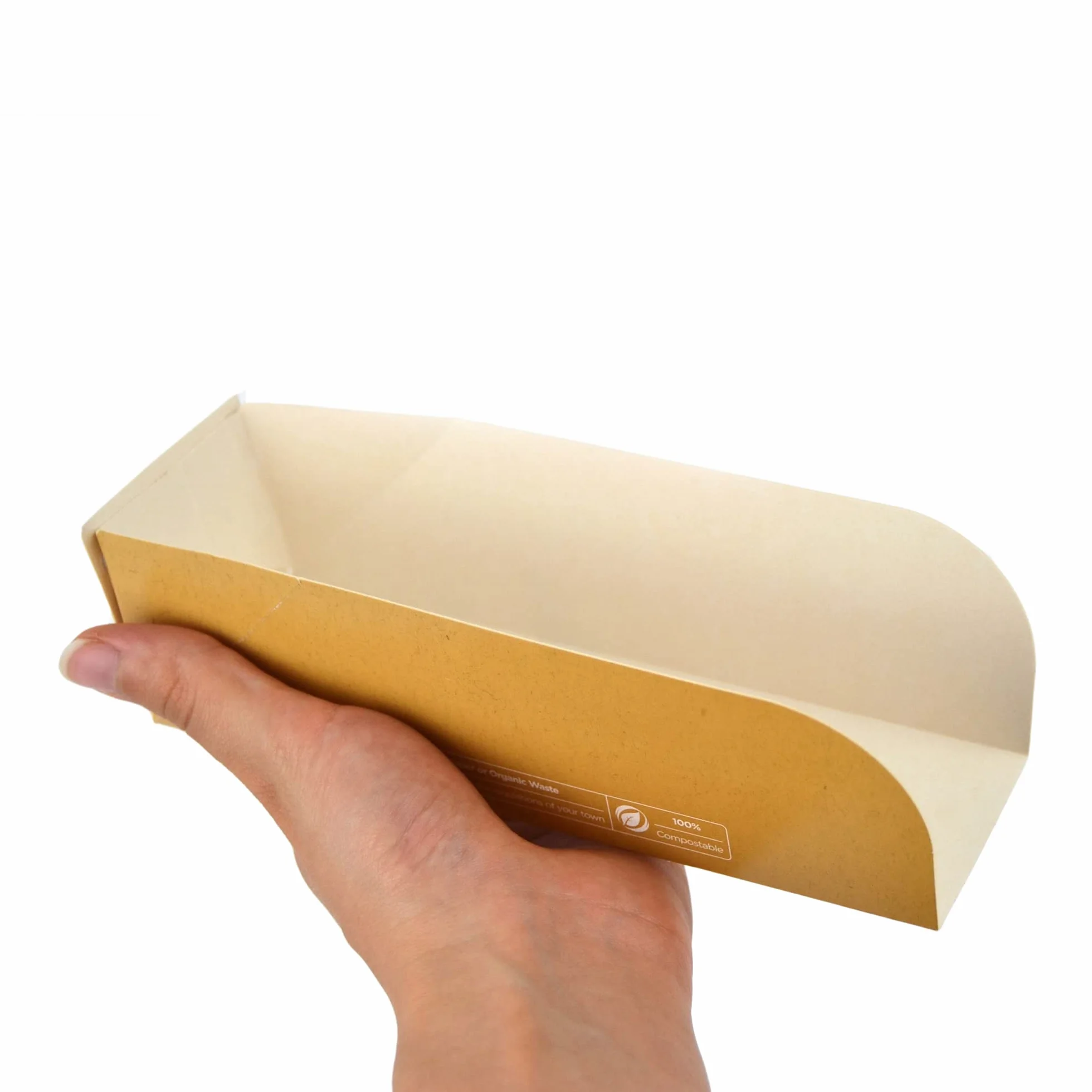 PORTA HOT DOG AVANA IDEALE PER ASPORTO HOT DOG PATATINE E FRITTI PER STREET FOOD E TAKE AWAY