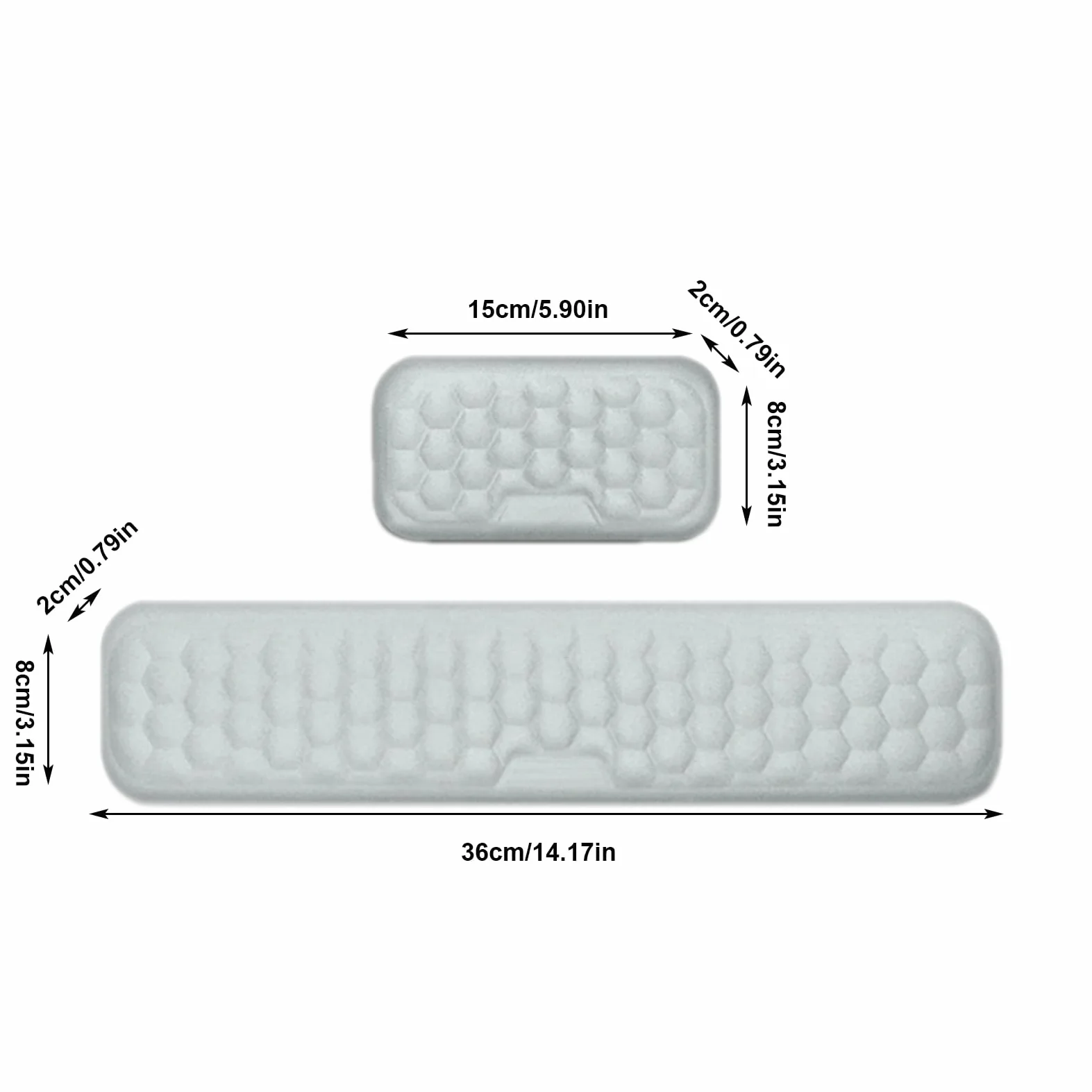 Poggiapolsi per tastiera, Poggiapolsi per tastiera,Comodo poggiapolsi in | memory foam da 2 pezzi | ergonomico per giochi, poggiapolsi antiscivolo per, in memory foam pe