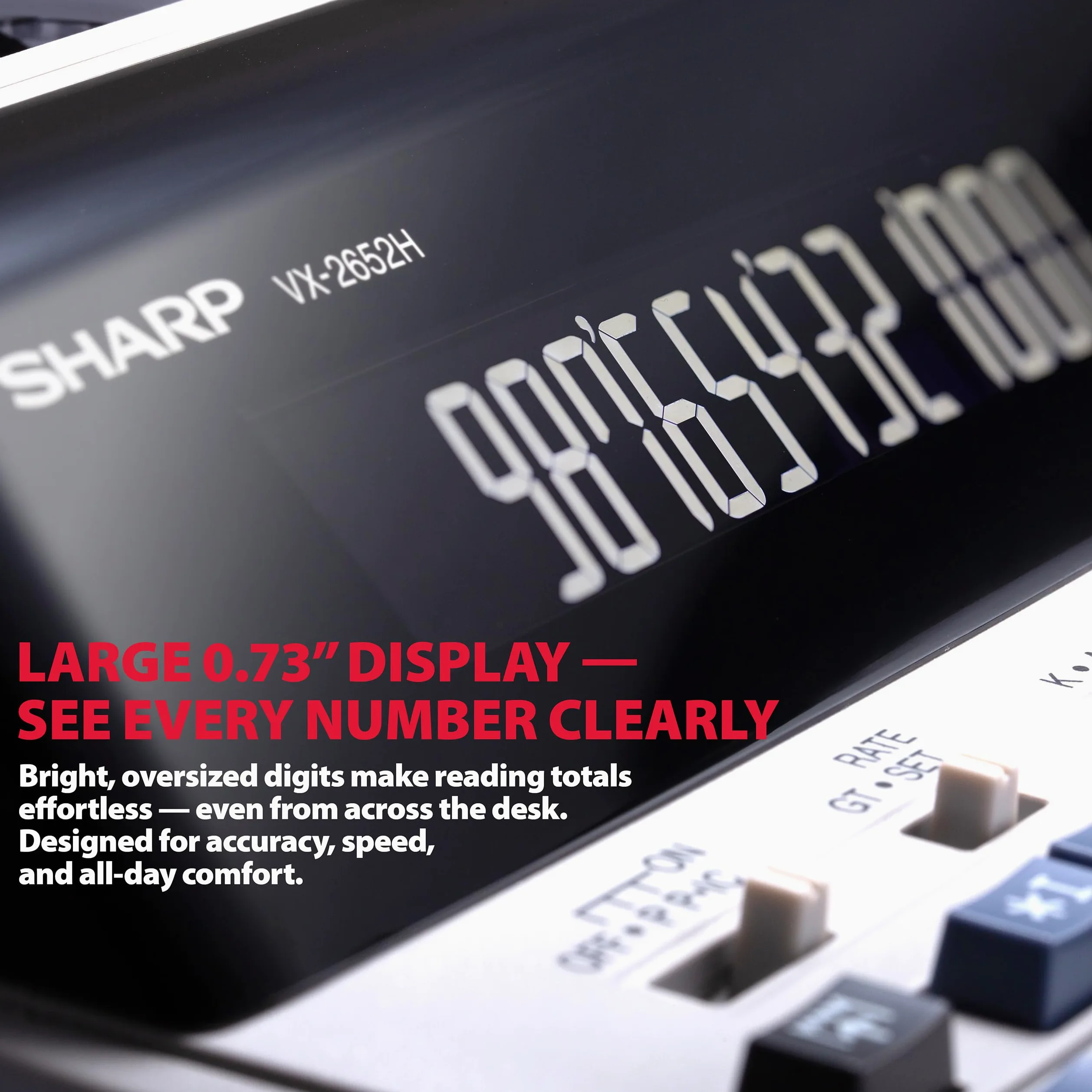 Sharp(R) VX-2652H Calcolatrice per uso commerciale