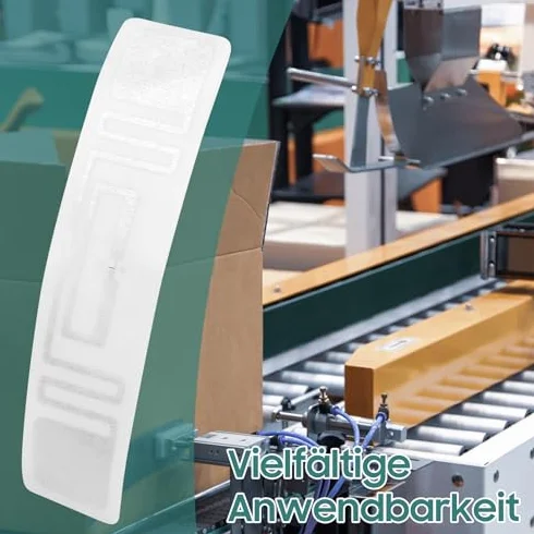 Etichette RFID UHF, 100 Pezzi 73x20mm 860 a 960 MHz UR108 Chip Etichetta di Identificazione Tag Elettronica Riutilizzabile Anti Contraffazione per la Gestione delle Risorse