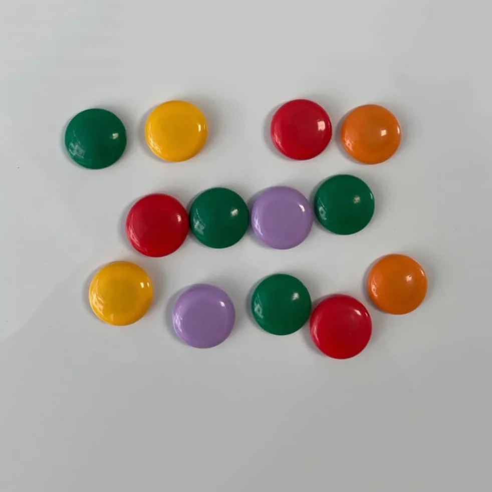Magneti da ufficio, 100 pz, frigorifero rotondo colorato viola e magneti da lavagna