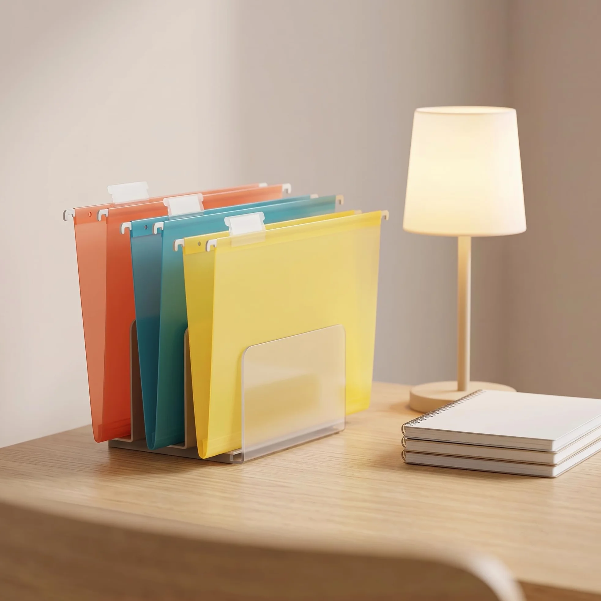 30 cartelle sospese in formato A4, cartelle sospese per schedario, cartelle in plastica da appendere con linguette per ufficio, organizzazione della casa