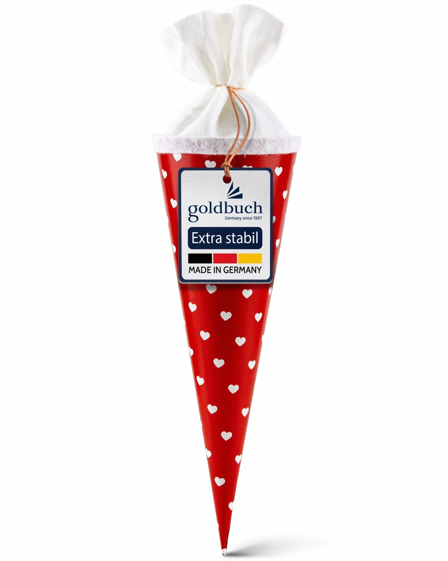 Cono Scuola 35 cm Cuori