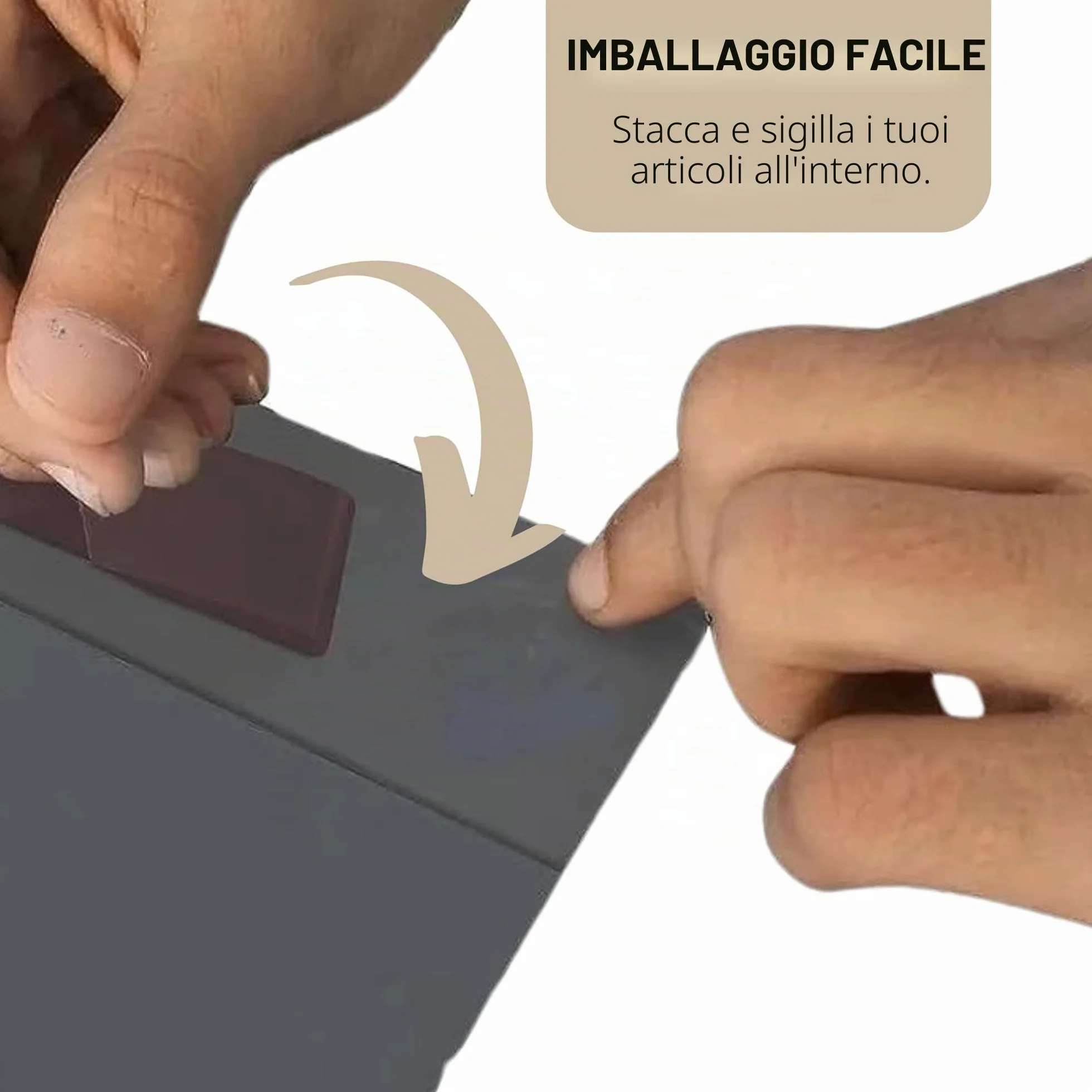 Double Dragon 60 buste spedizione autoadesive miste grigio 4 misure